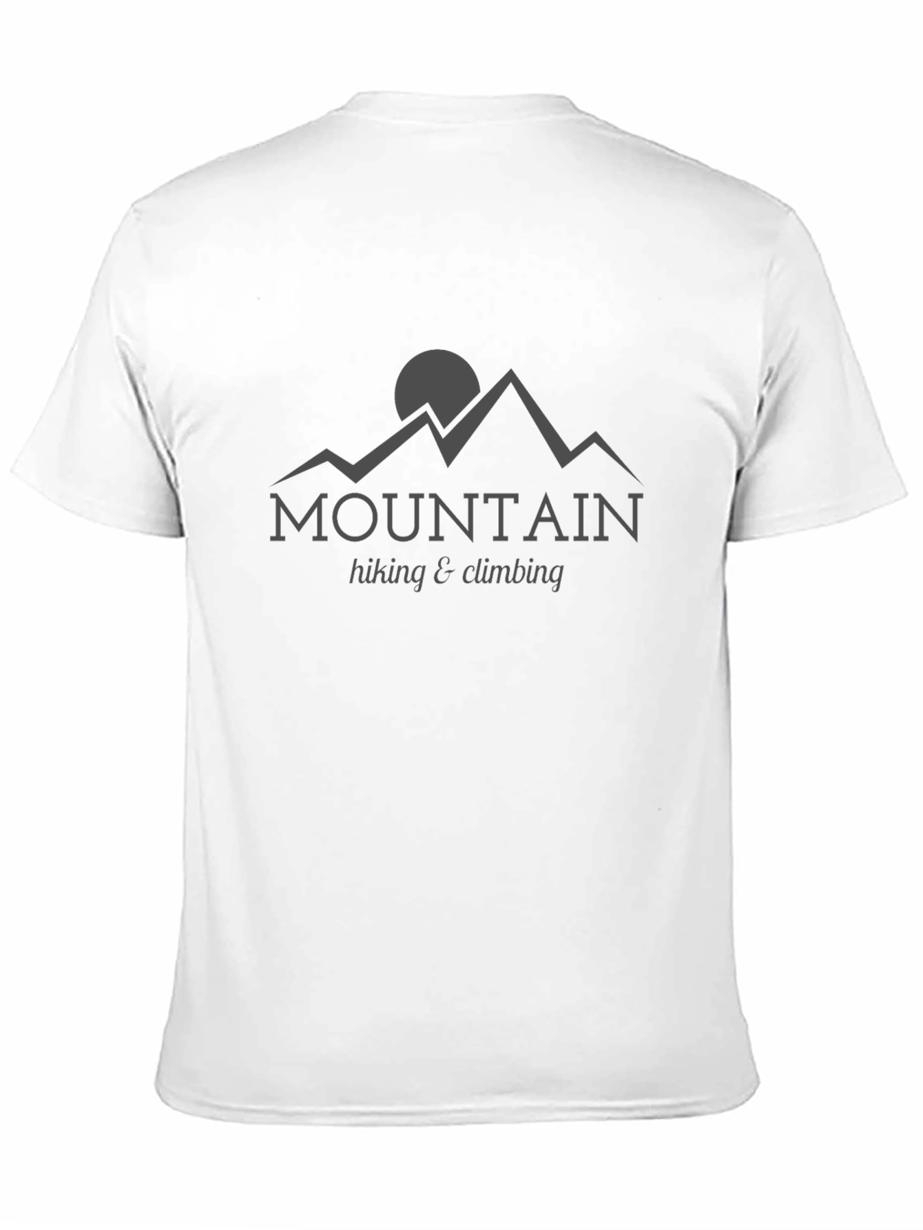 Mountain Hiking & Climbing Black Graphic Tee