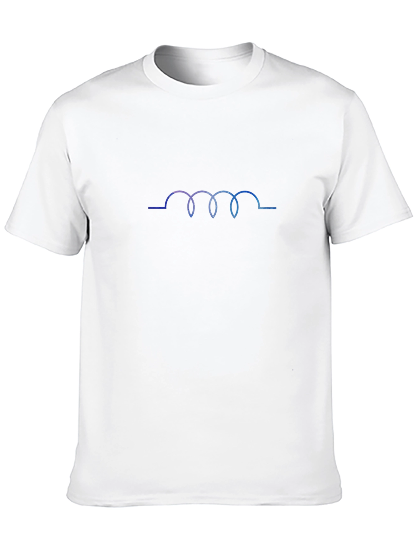 Coil Graphic Tee - Sleek Black Cotton T-Shirt