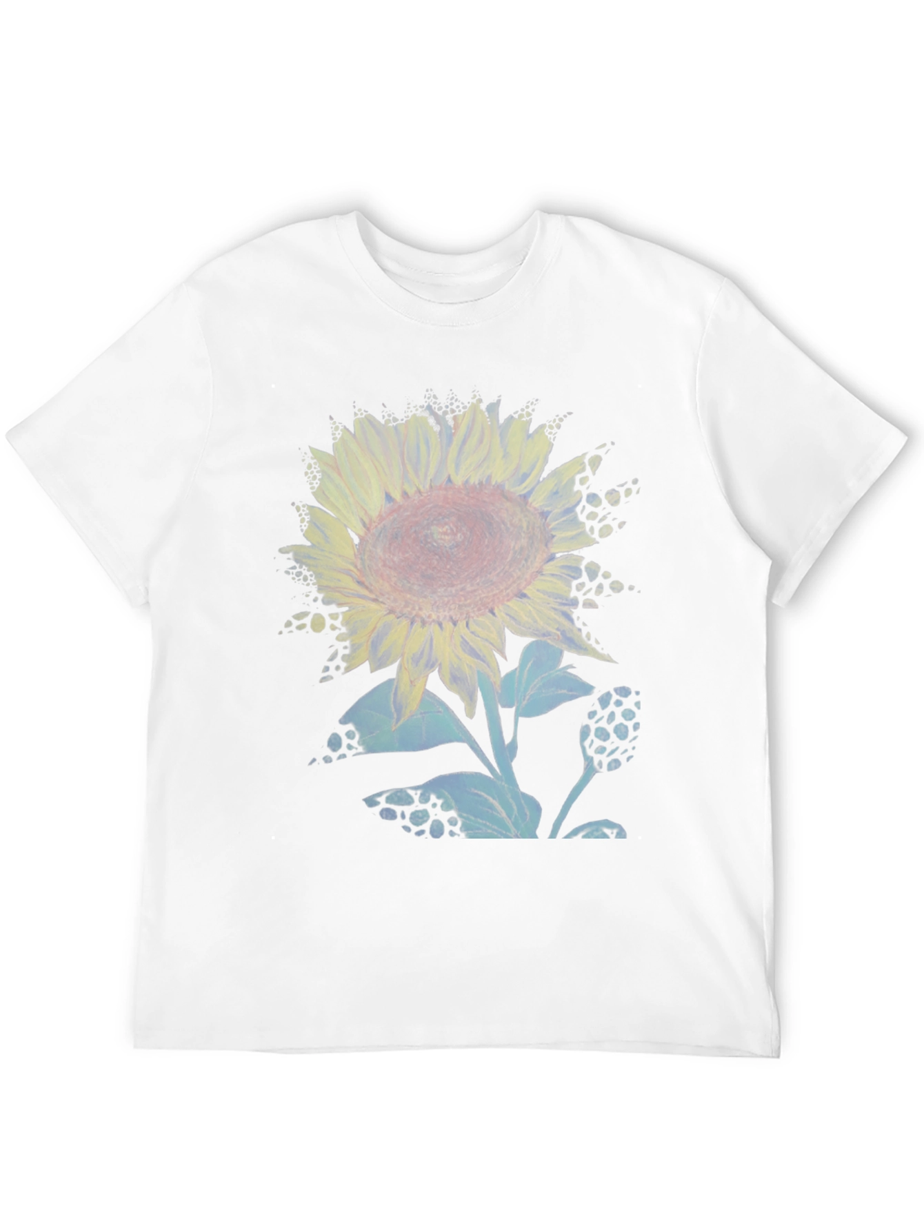 Sunflower Graphic Print Crew Neck T-Shirt