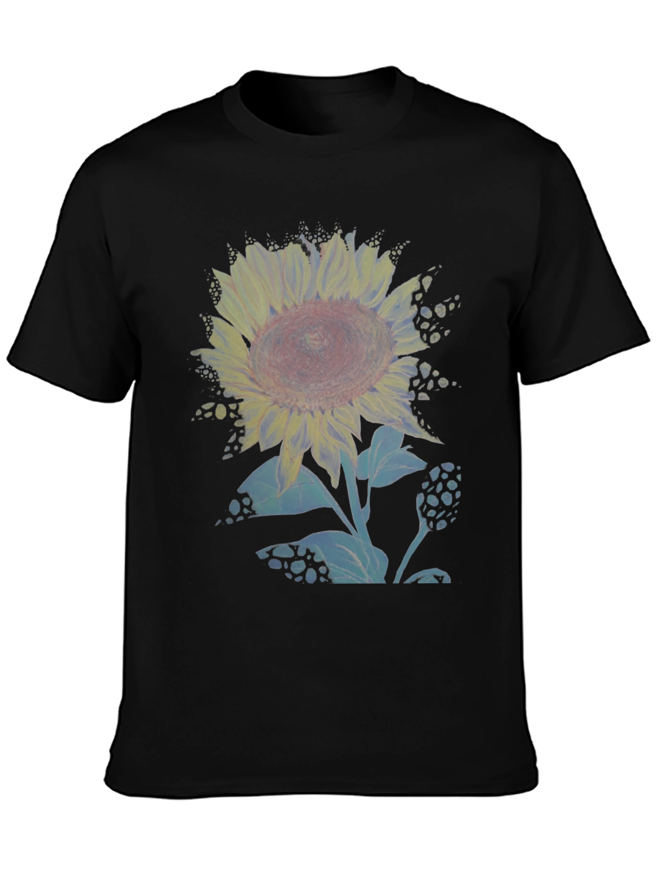 Sunflower Graphic Print Crew Neck T-Shirt