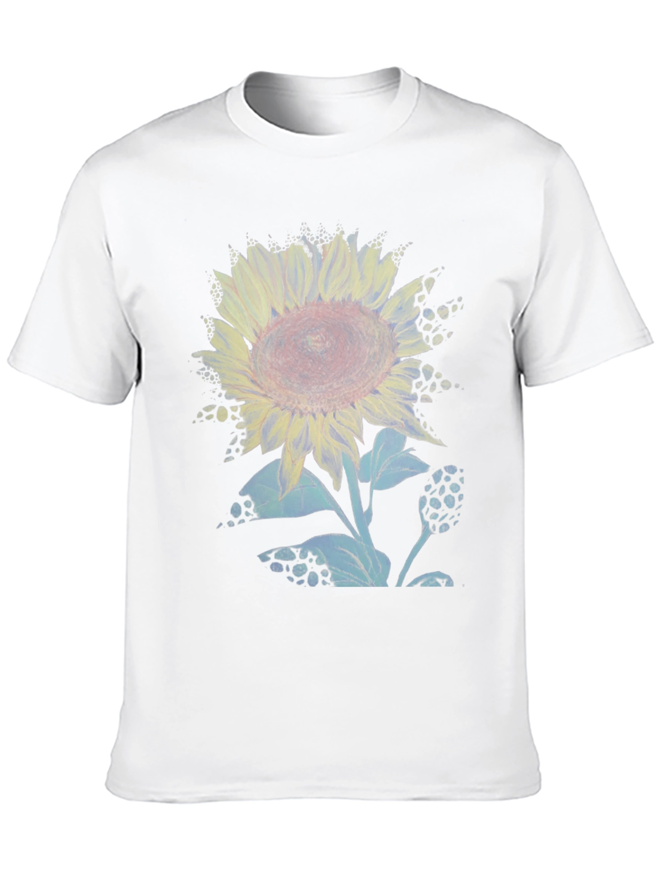 Sunflower Graphic Print Crew Neck T-Shirt