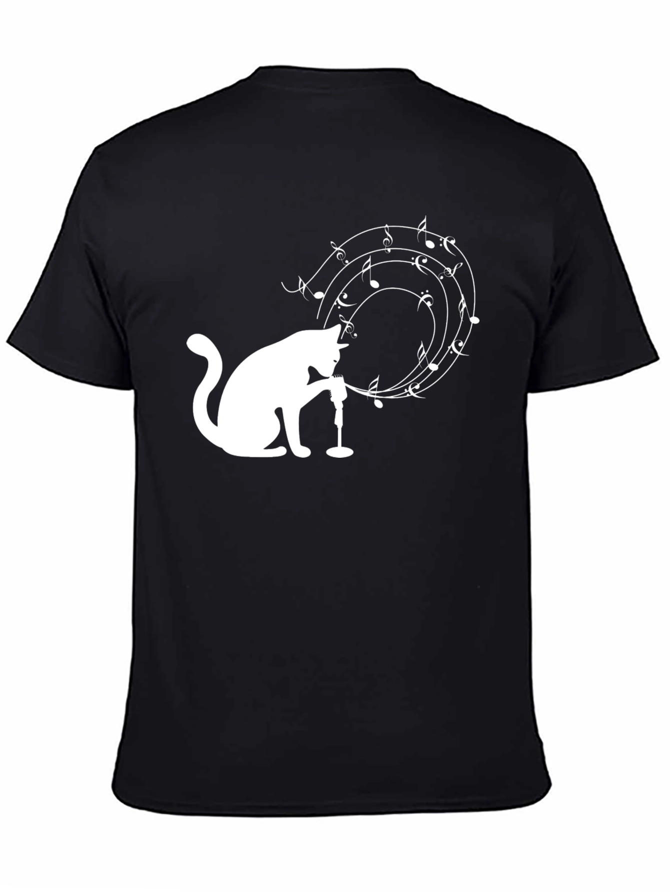 Cat Singer T-Shirt: Musical Cat Design