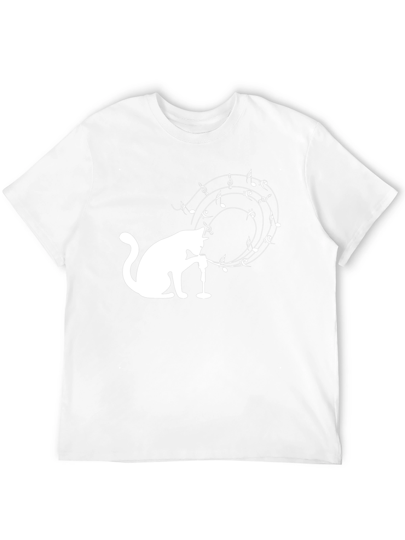 Cat Singer T-Shirt: Musical Cat Design