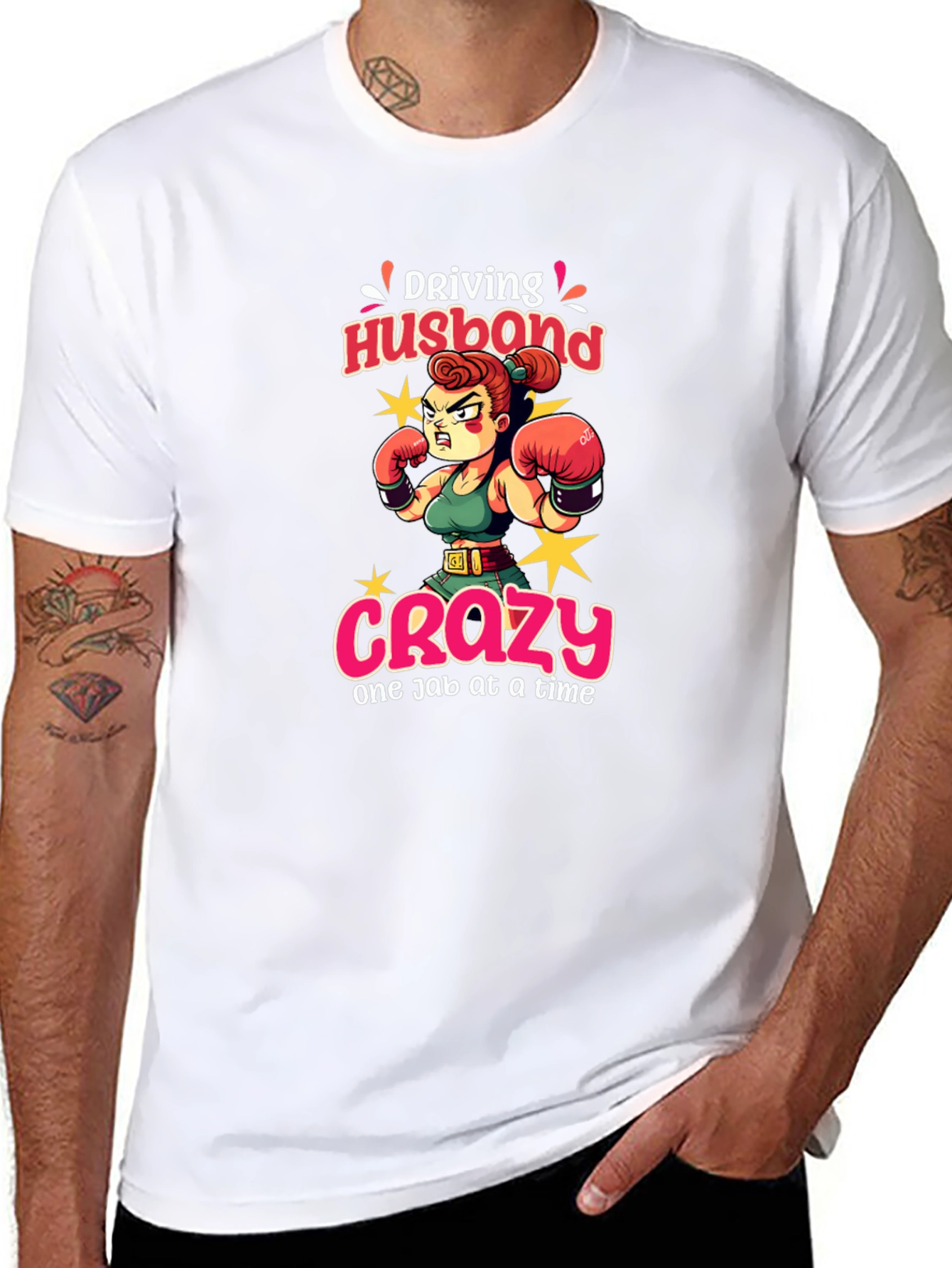 Driving Husband Crazy T-Shirt Funny Wife Tee