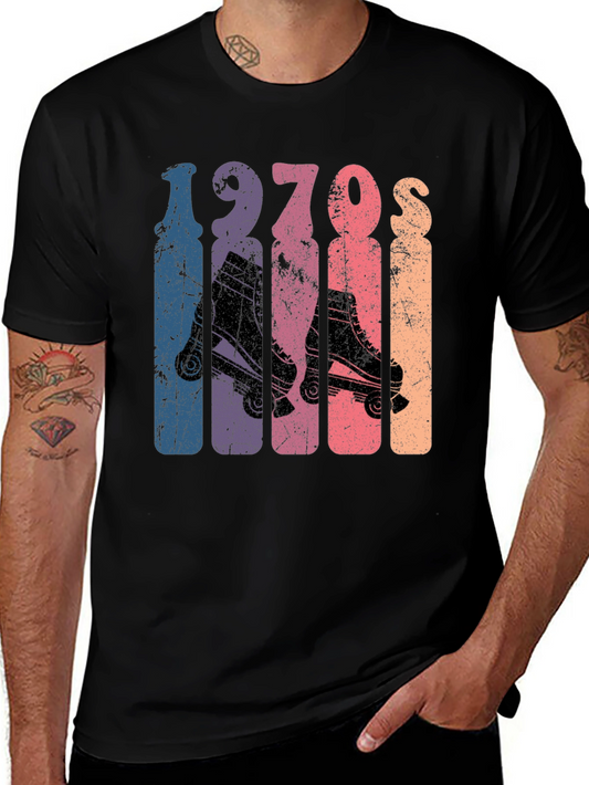 Retro 1970s Roller Skate T-Shirt