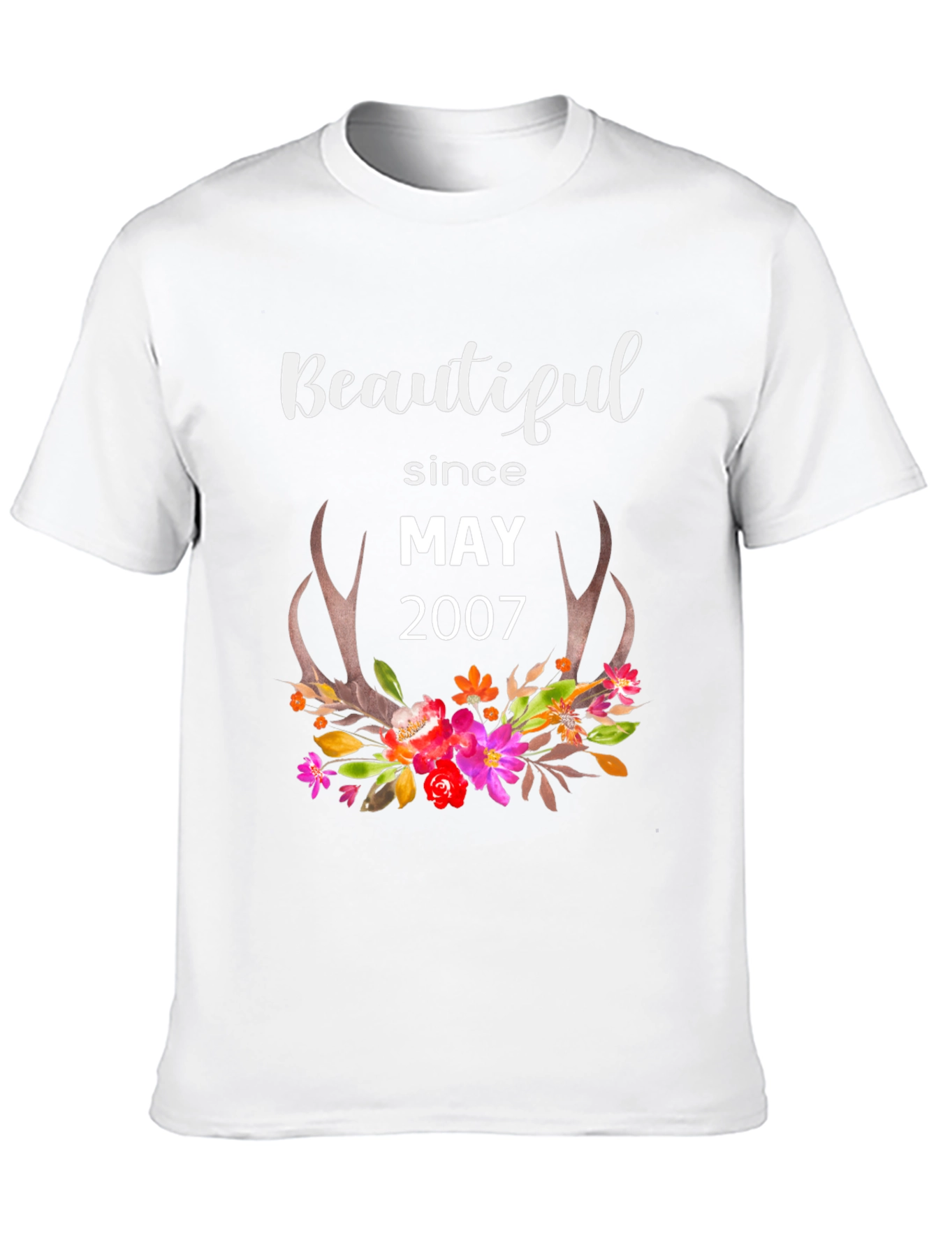 Beautiful Since May 2007 Floral T-Shirt