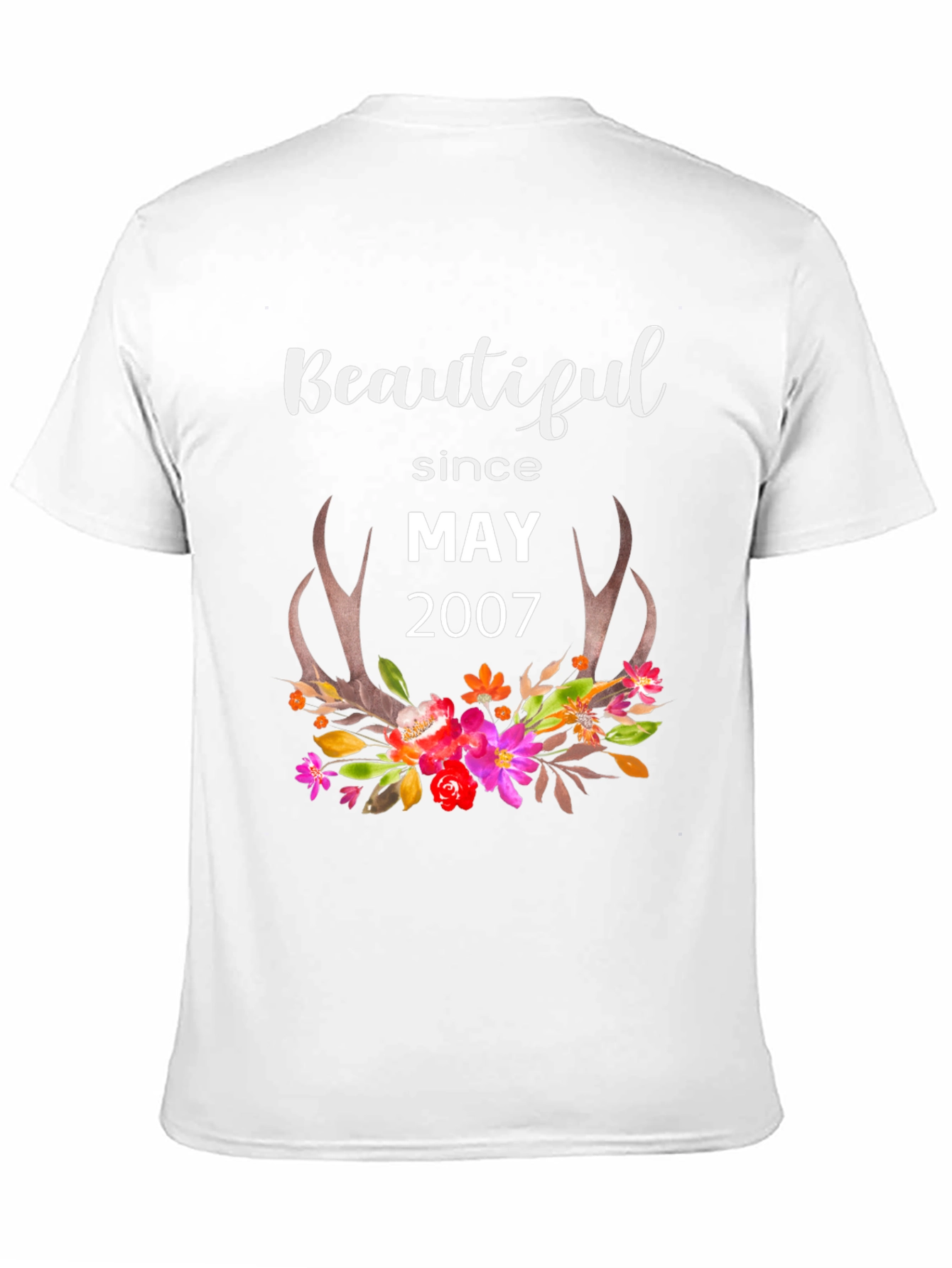 Beautiful Since May 2007 Floral T-Shirt