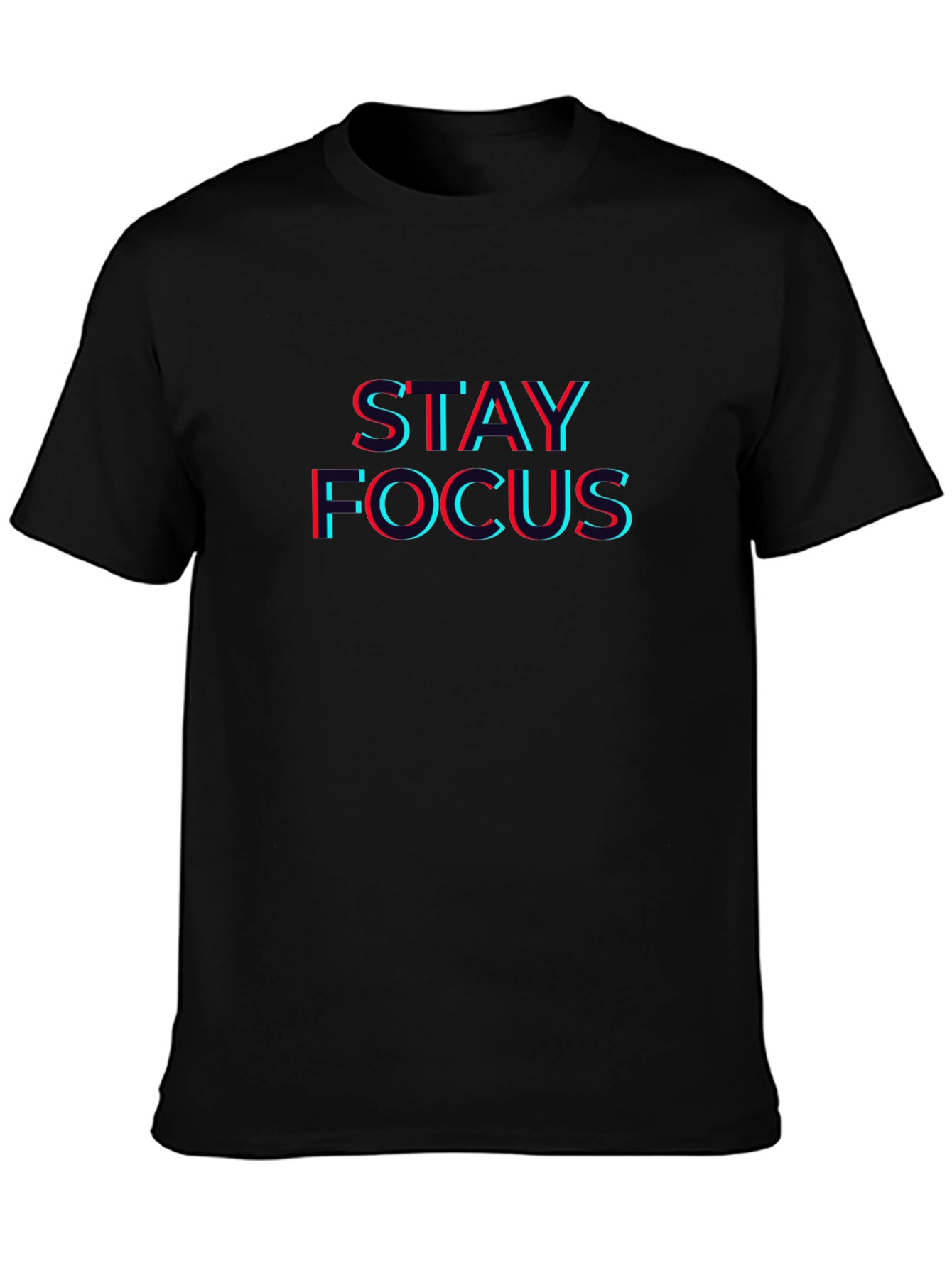 Stay Focus T-Shirt - Trendy 3D Style