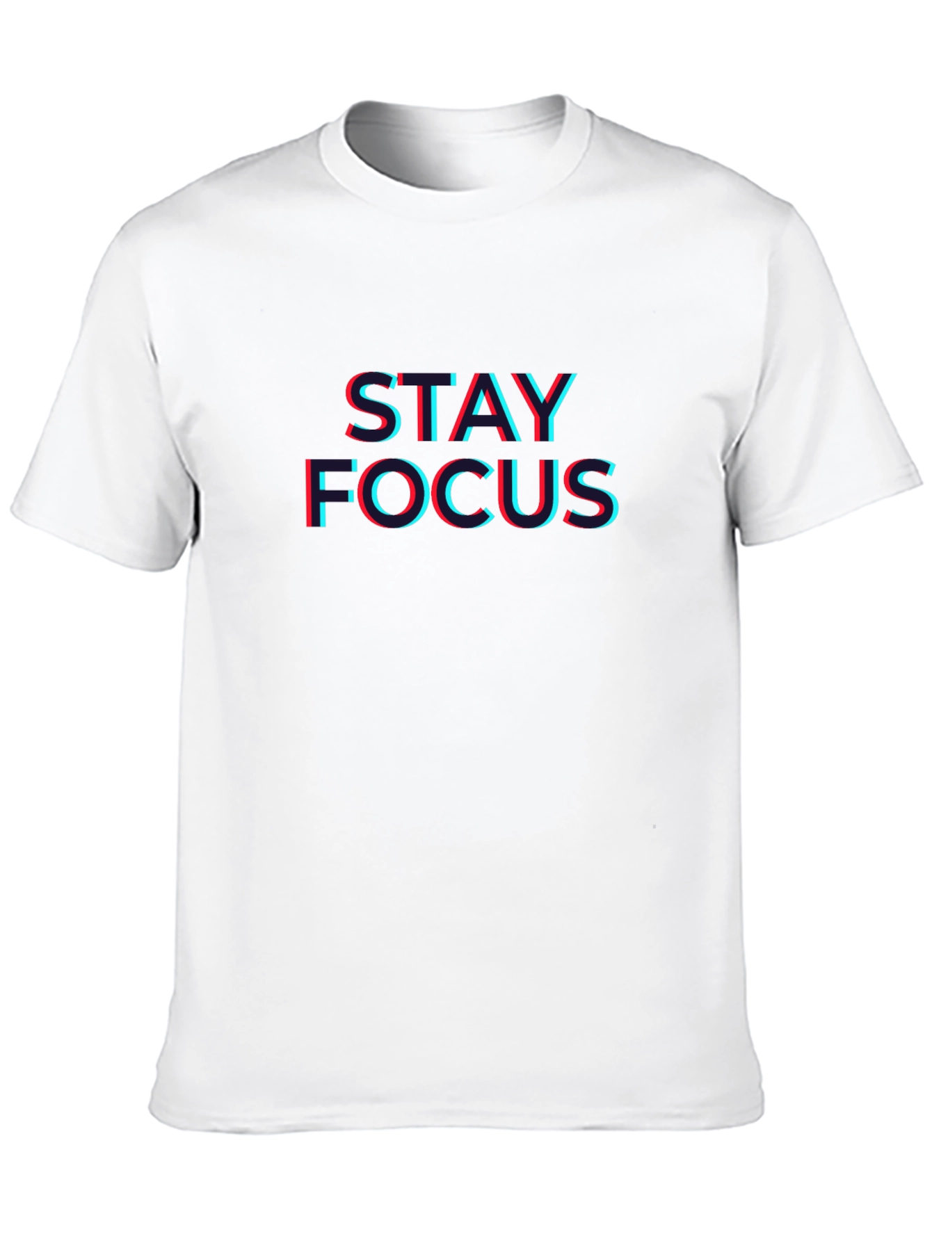 Stay Focus T-Shirt - Trendy 3D Style