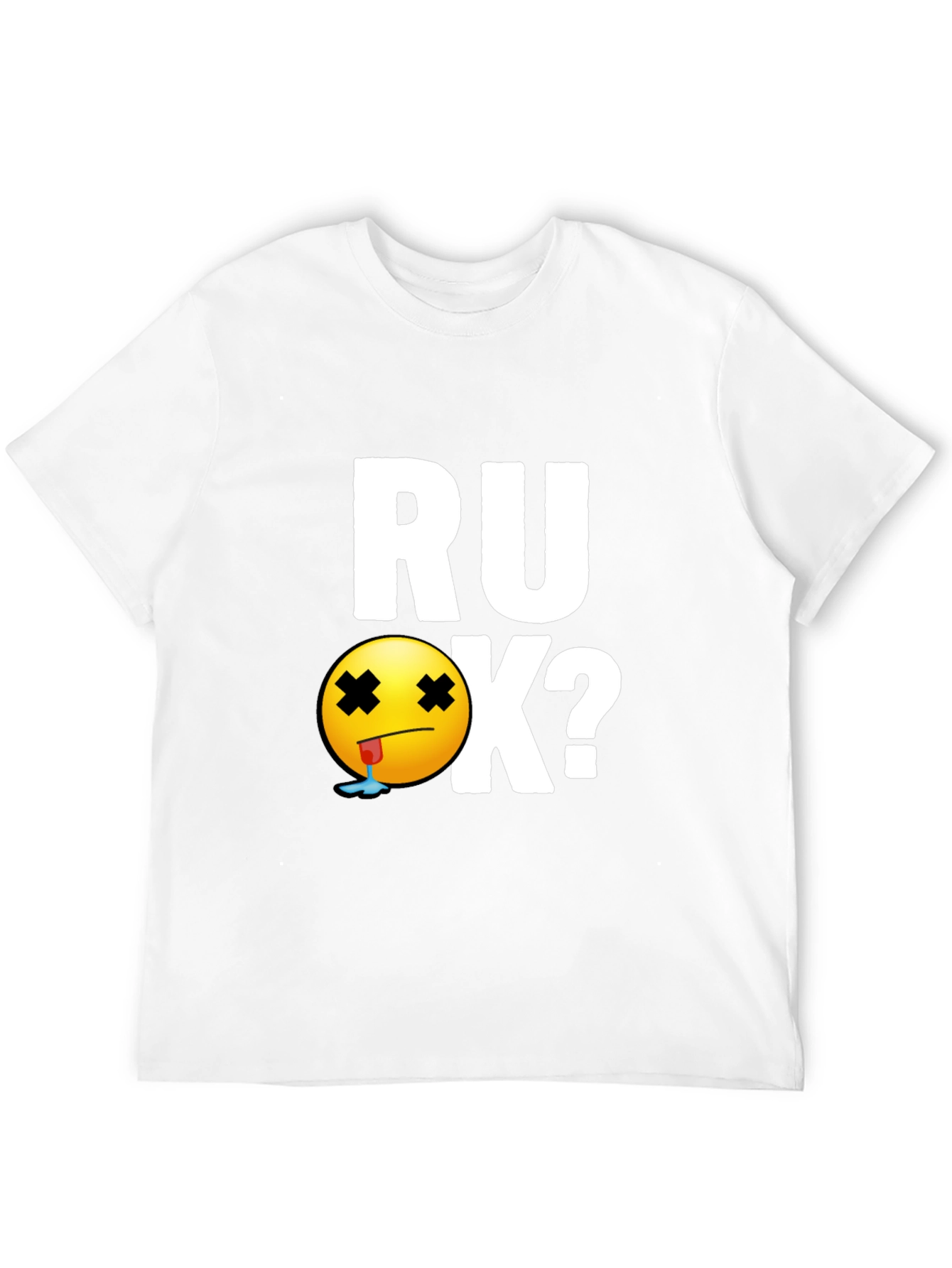 RU OK? Graphic T-Shirt - Black Cotton Tee