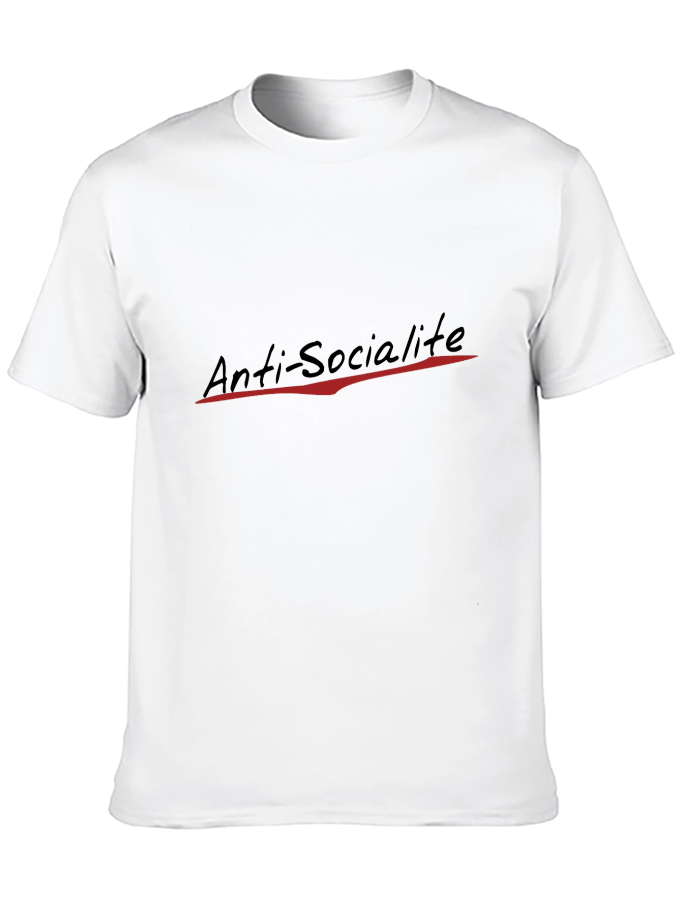 Anti-Socialite Black T-Shirt - Edgy & Unique Design