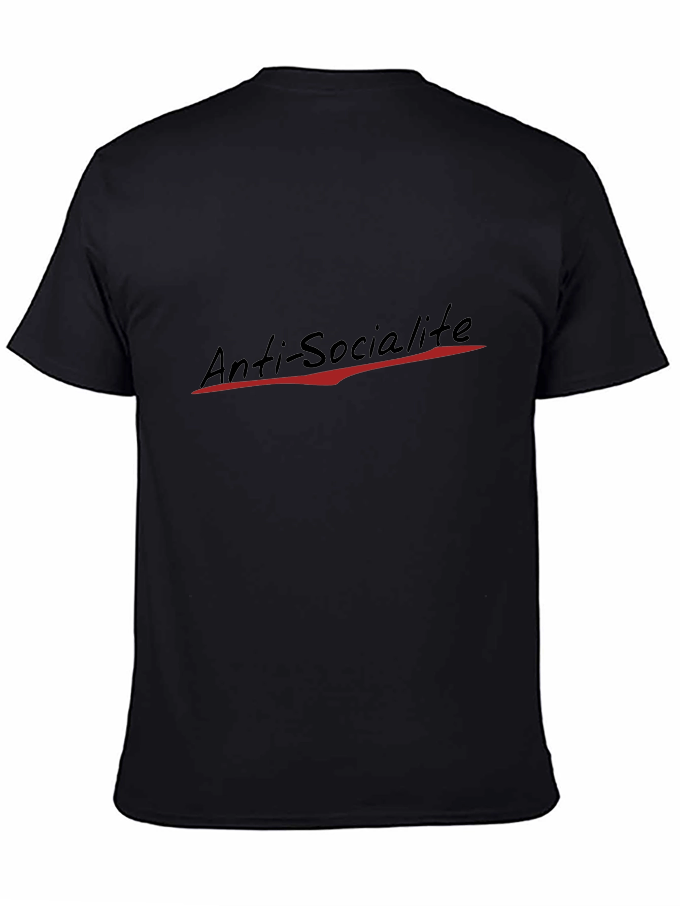 Anti-Socialite Black T-Shirt - Edgy & Unique Design