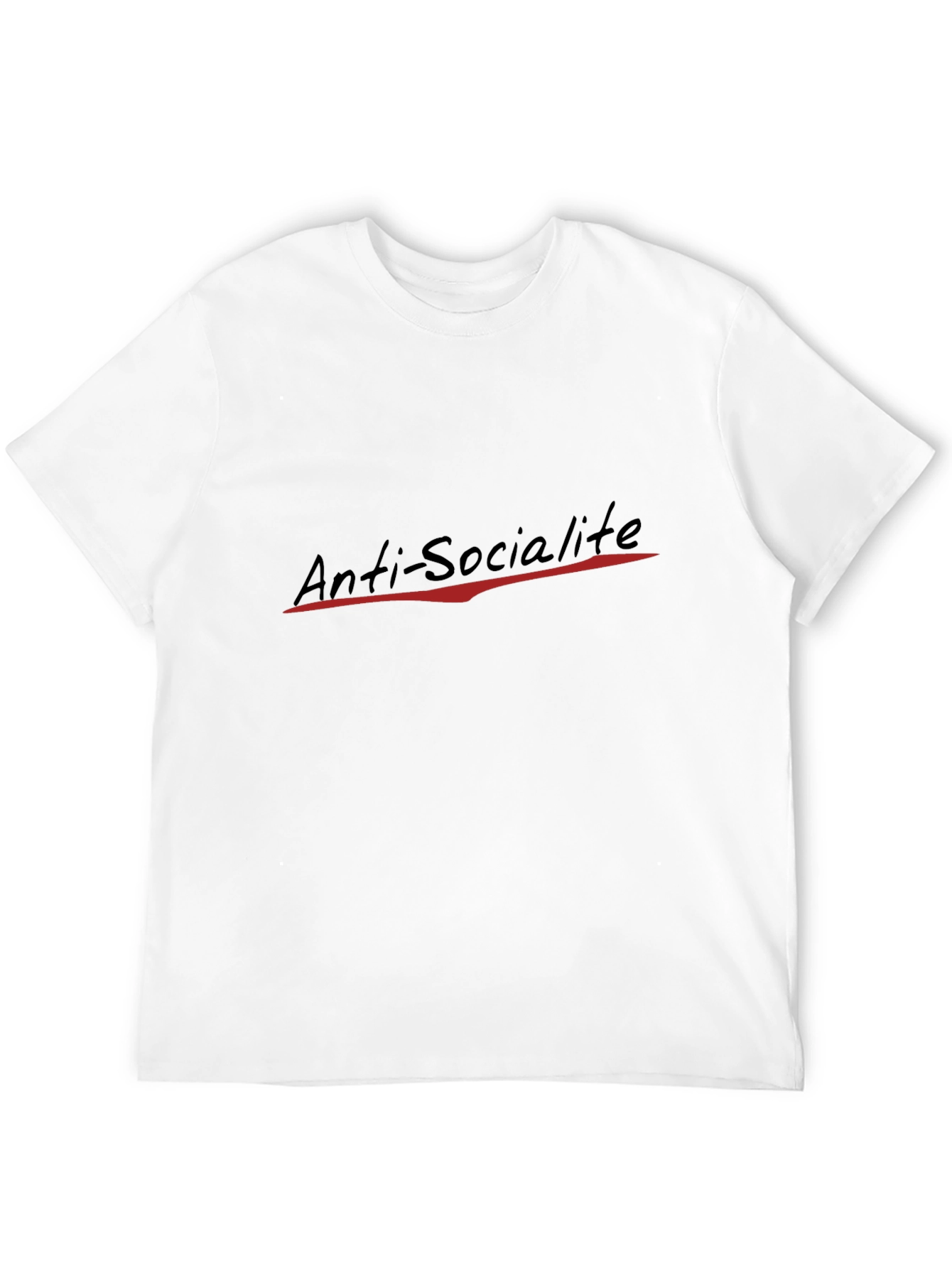 Anti-Socialite Black T-Shirt - Edgy & Unique Design
