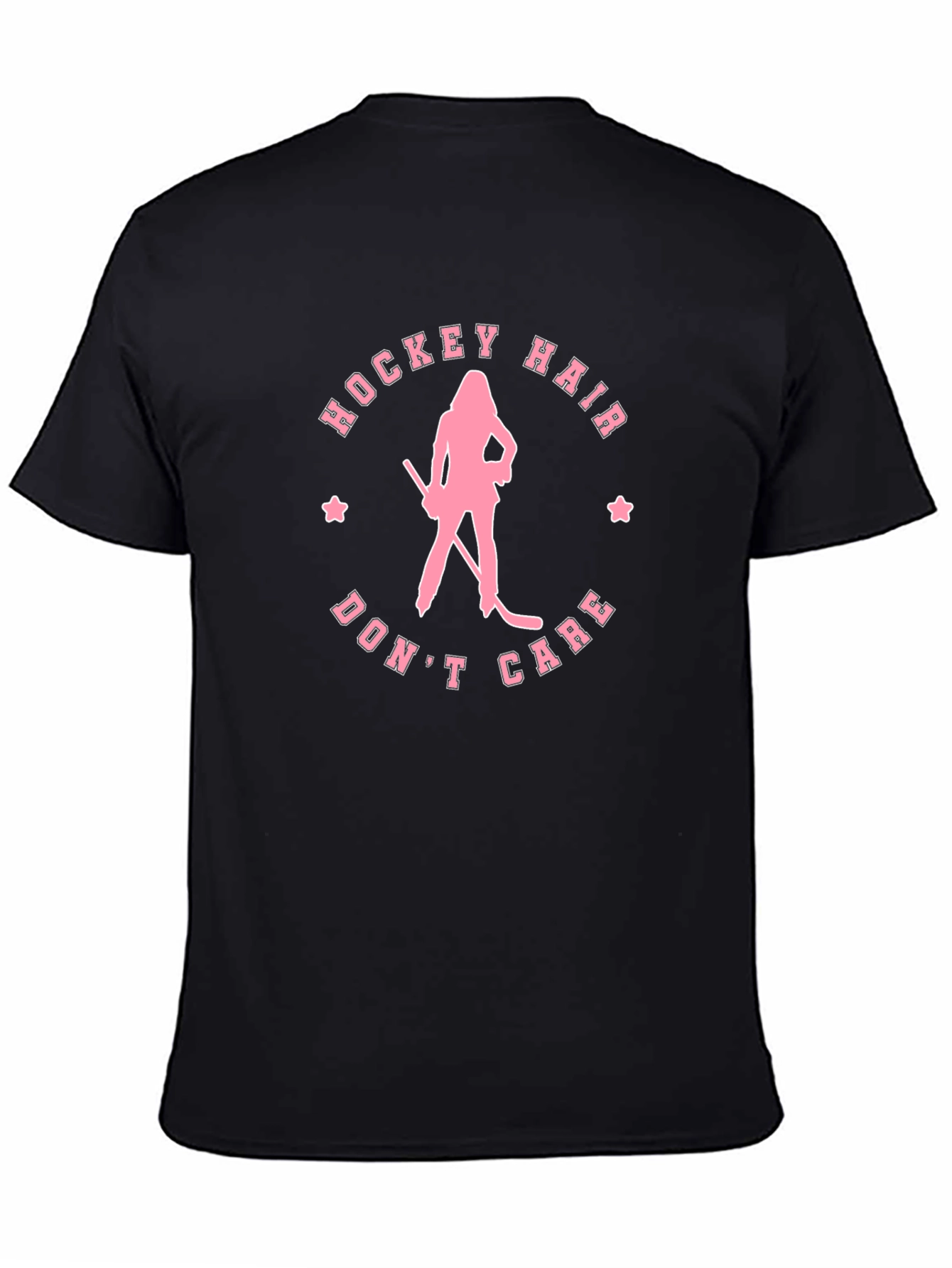 Hockey Hair Dont Care Graphic Tee