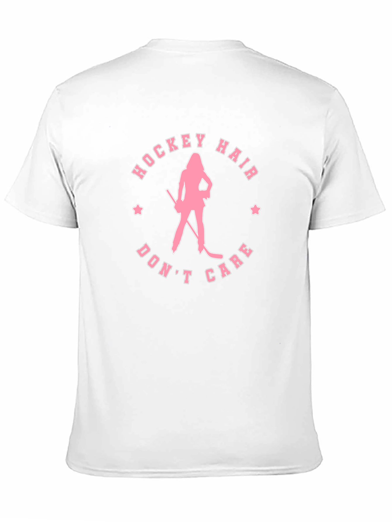 Hockey Hair Dont Care Graphic Tee
