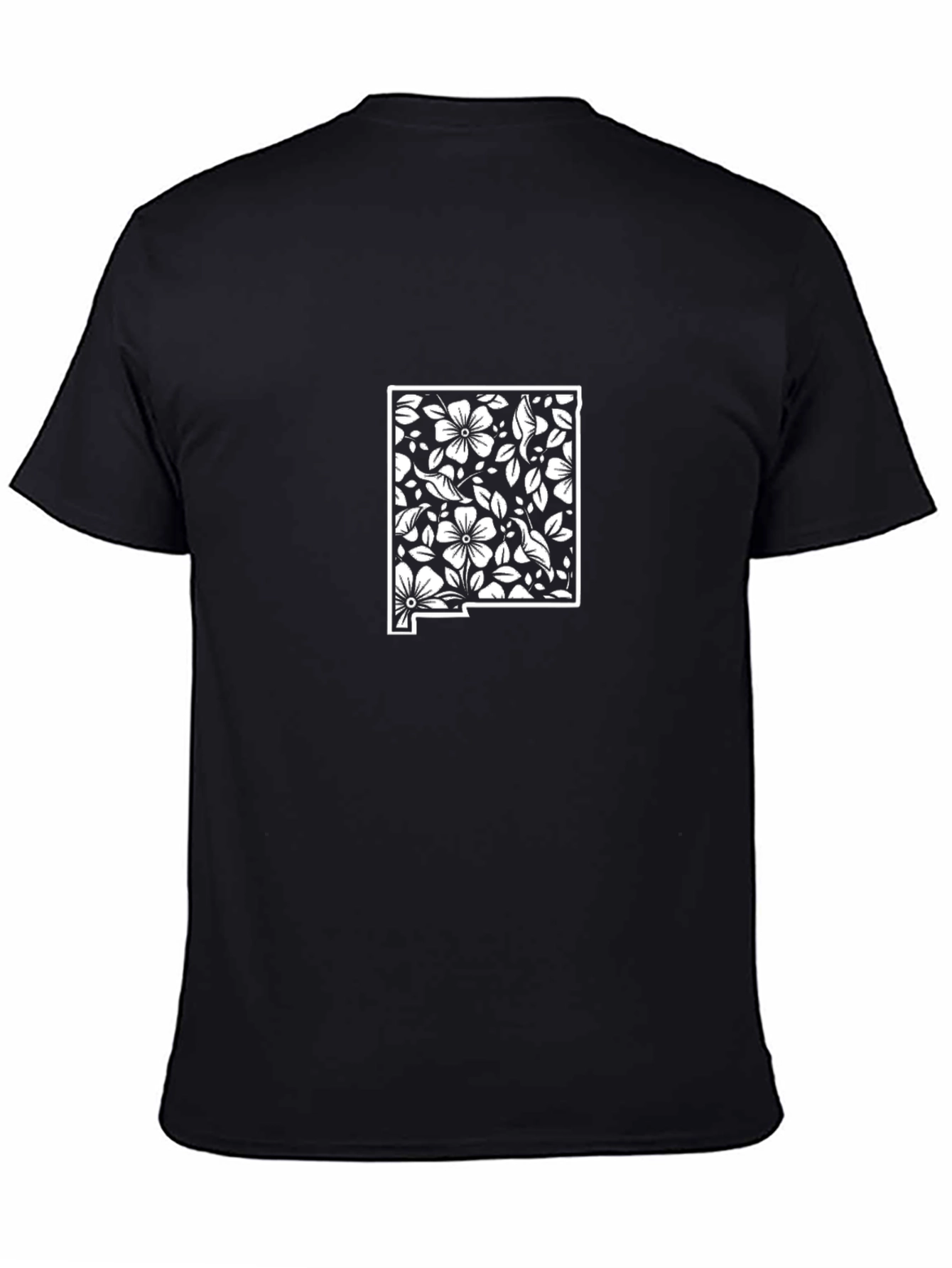 Floral New Mexico State Outline Tee