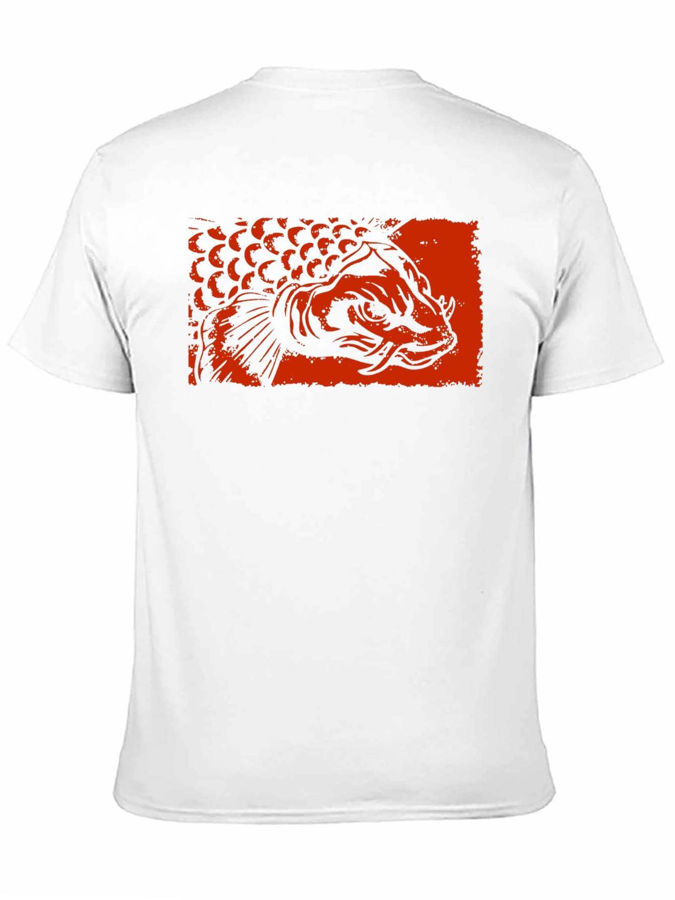 Arowana Fish Graphic Tee - Black