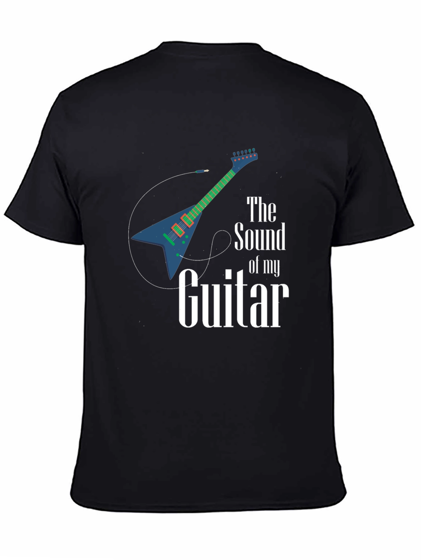 Sound of My Guitar Graphic T-Shirt - Black