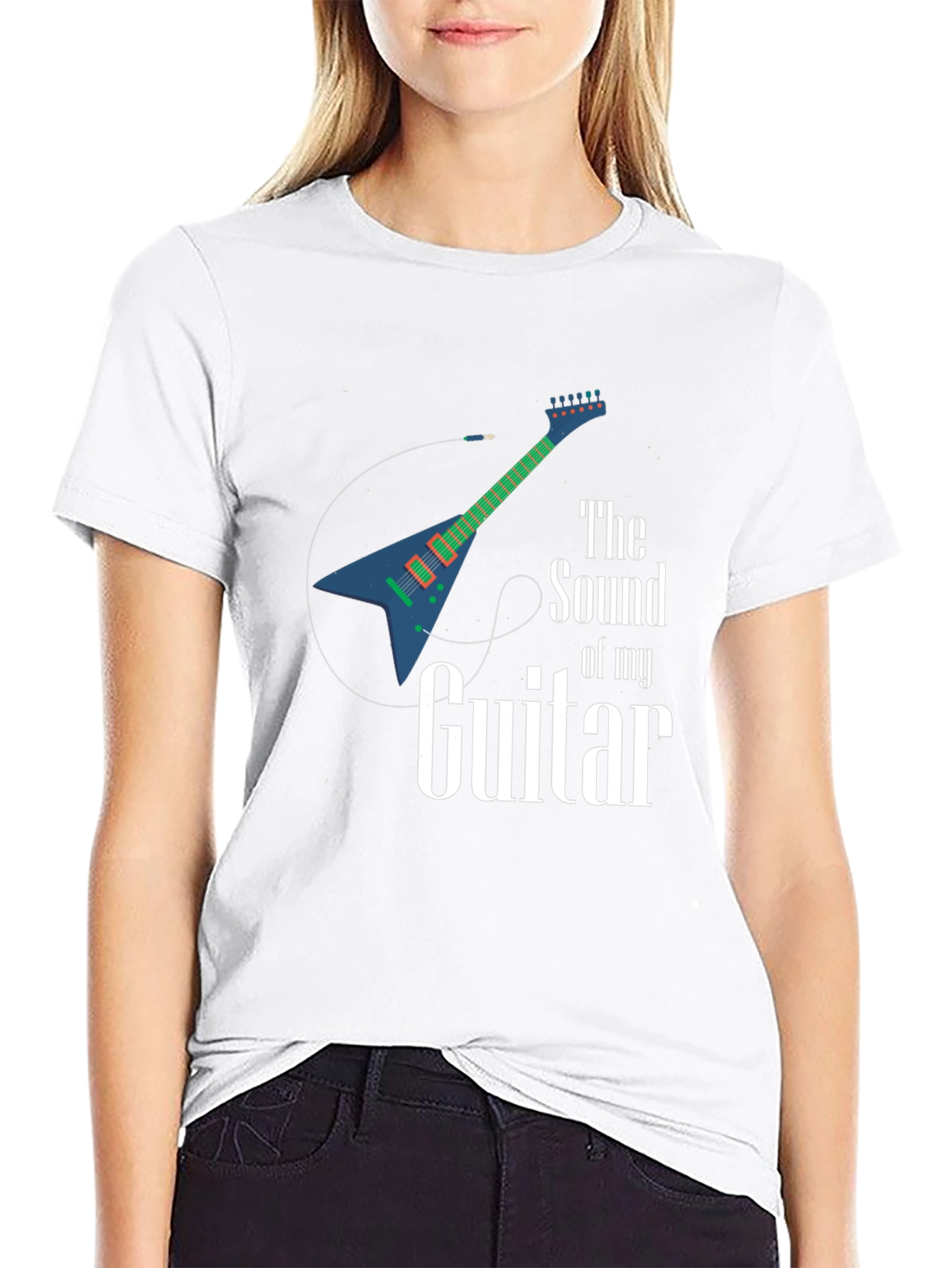 Sound of My Guitar Graphic T-Shirt - Black