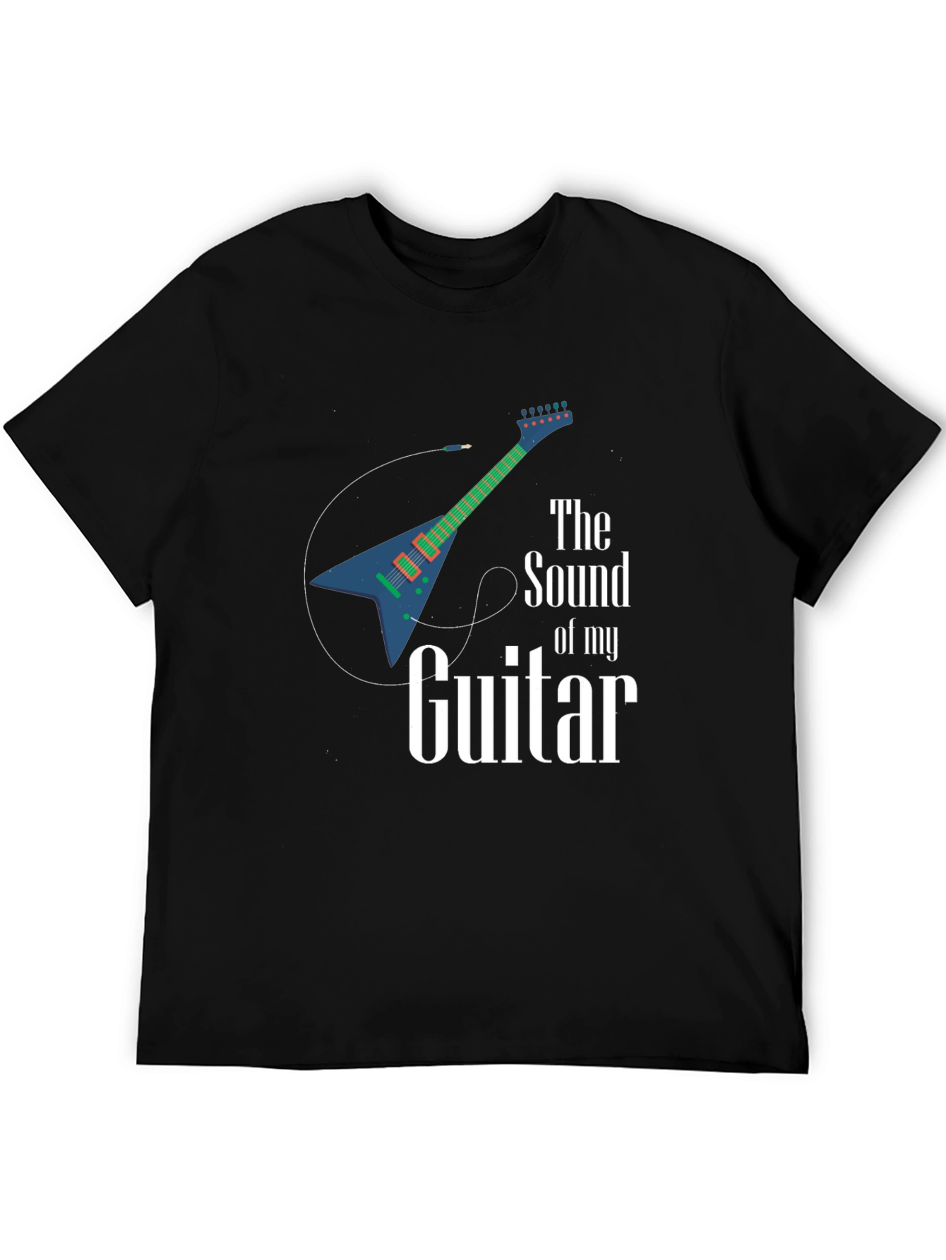 Sound of My Guitar Graphic T-Shirt - Black