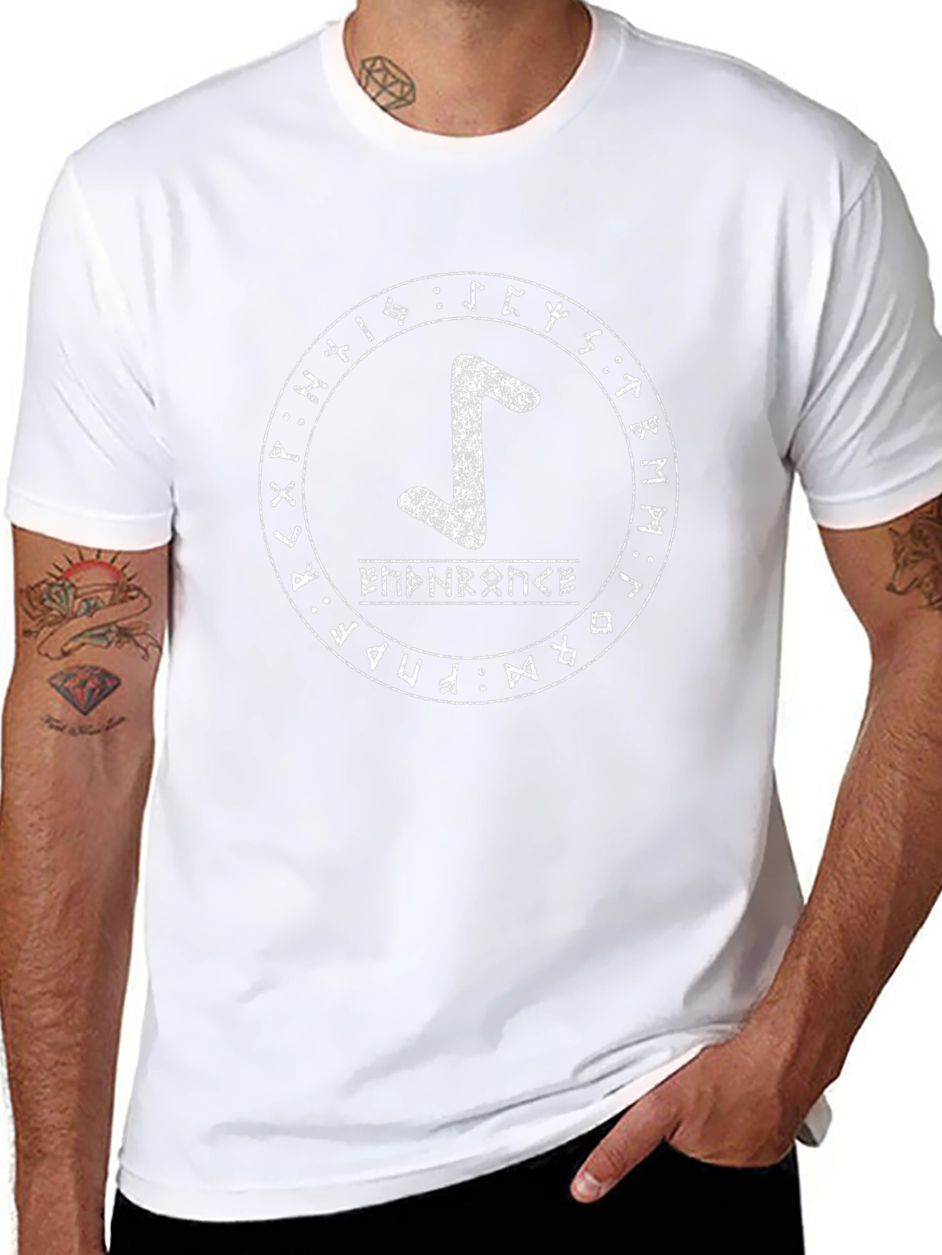 Endurance Rune T-Shirt - Viking Inspired Norse Design