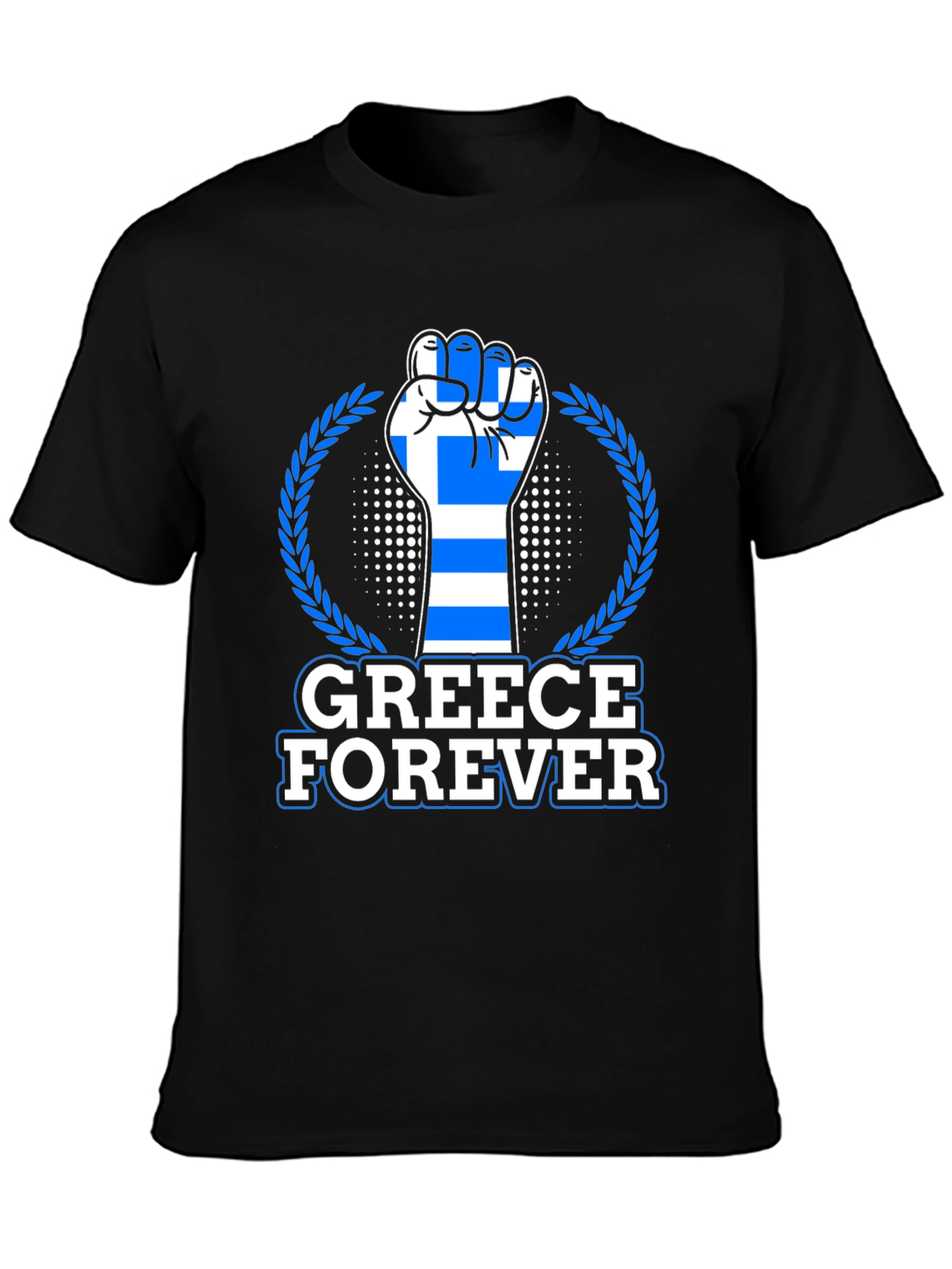 Greece Forever T-Shirt - Greek Flag Fist Design