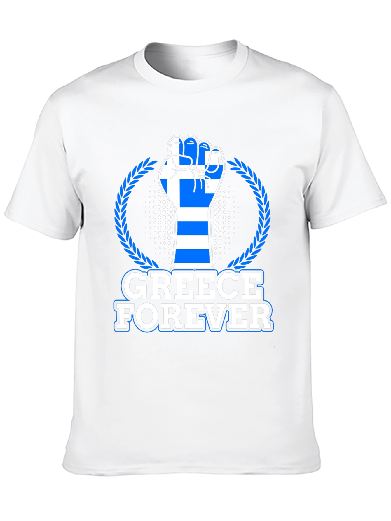 Greece Forever T-Shirt - Greek Flag Fist Design