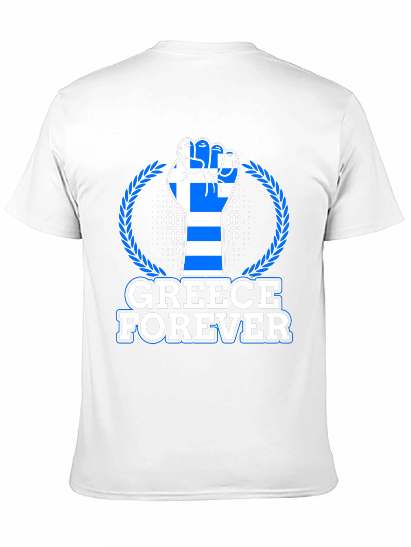 Greece Forever T-Shirt - Greek Flag Fist Design