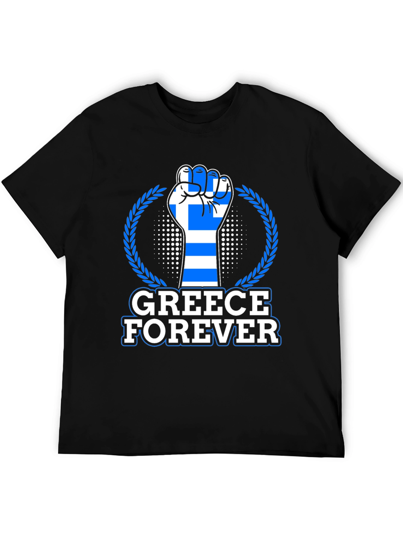 Greece Forever T-Shirt - Greek Flag Fist Design