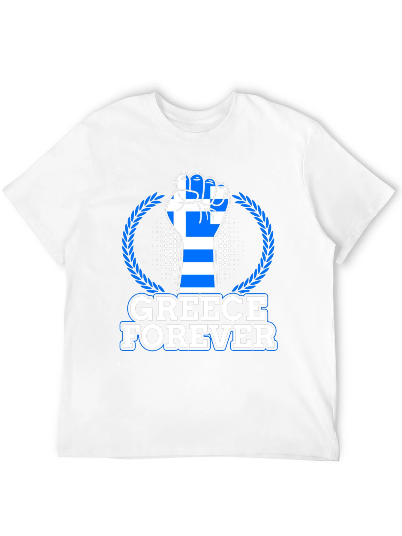 Greece Forever T-Shirt - Greek Flag Fist Design