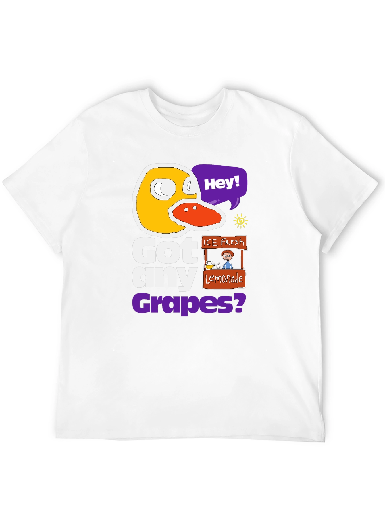 Got Any Grapes T-Shirt - Funny Duck Design