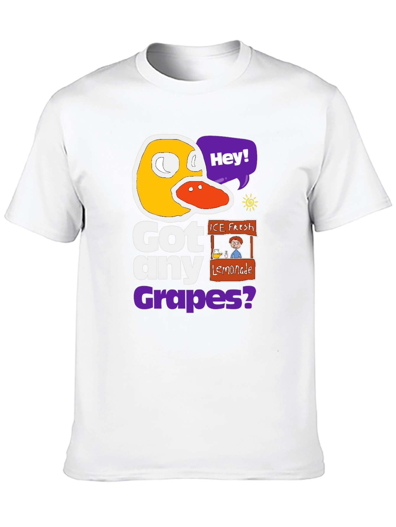 Got Any Grapes T-Shirt - Funny Duck Design