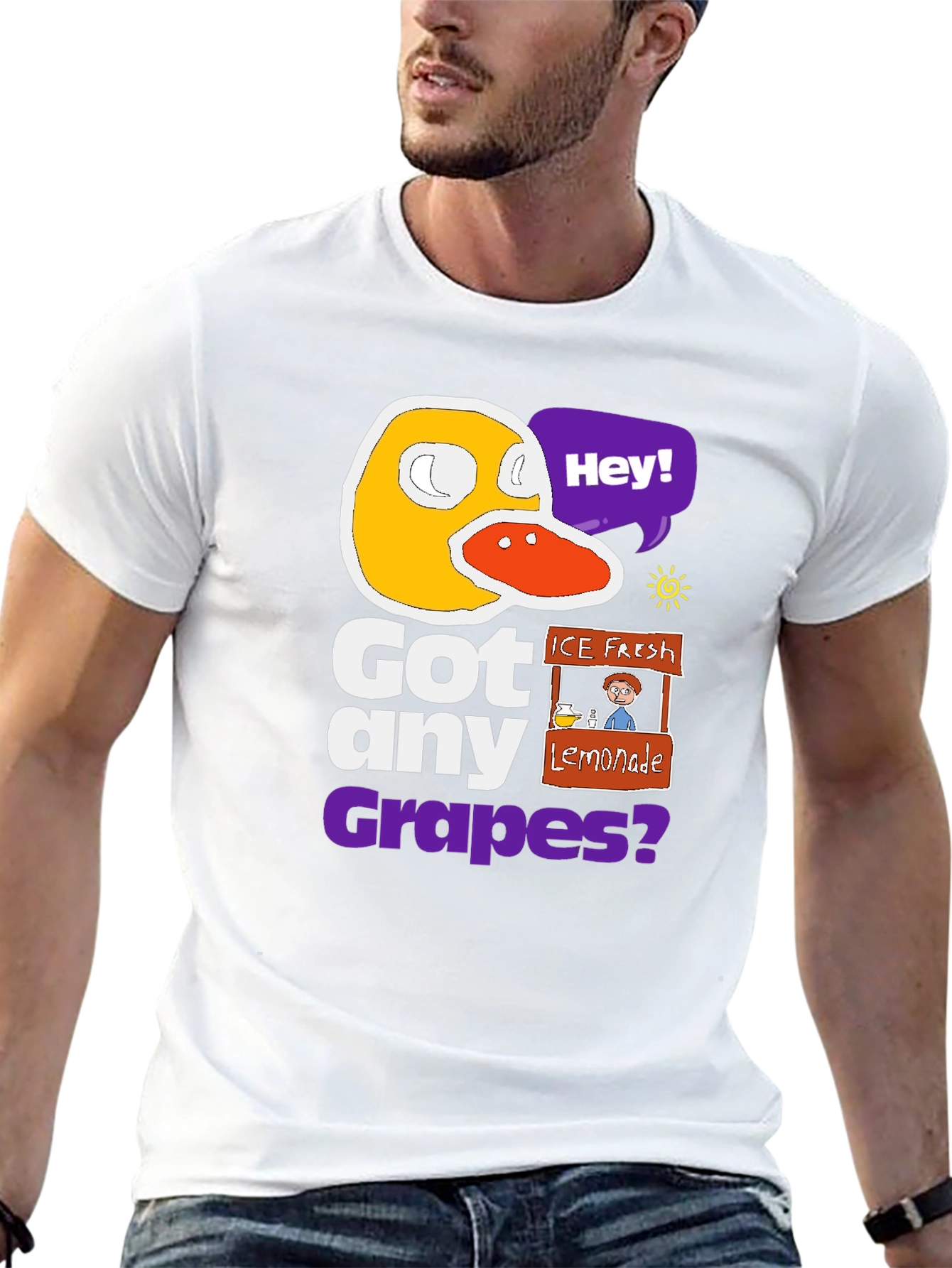 Got Any Grapes T-Shirt - Funny Duck Design