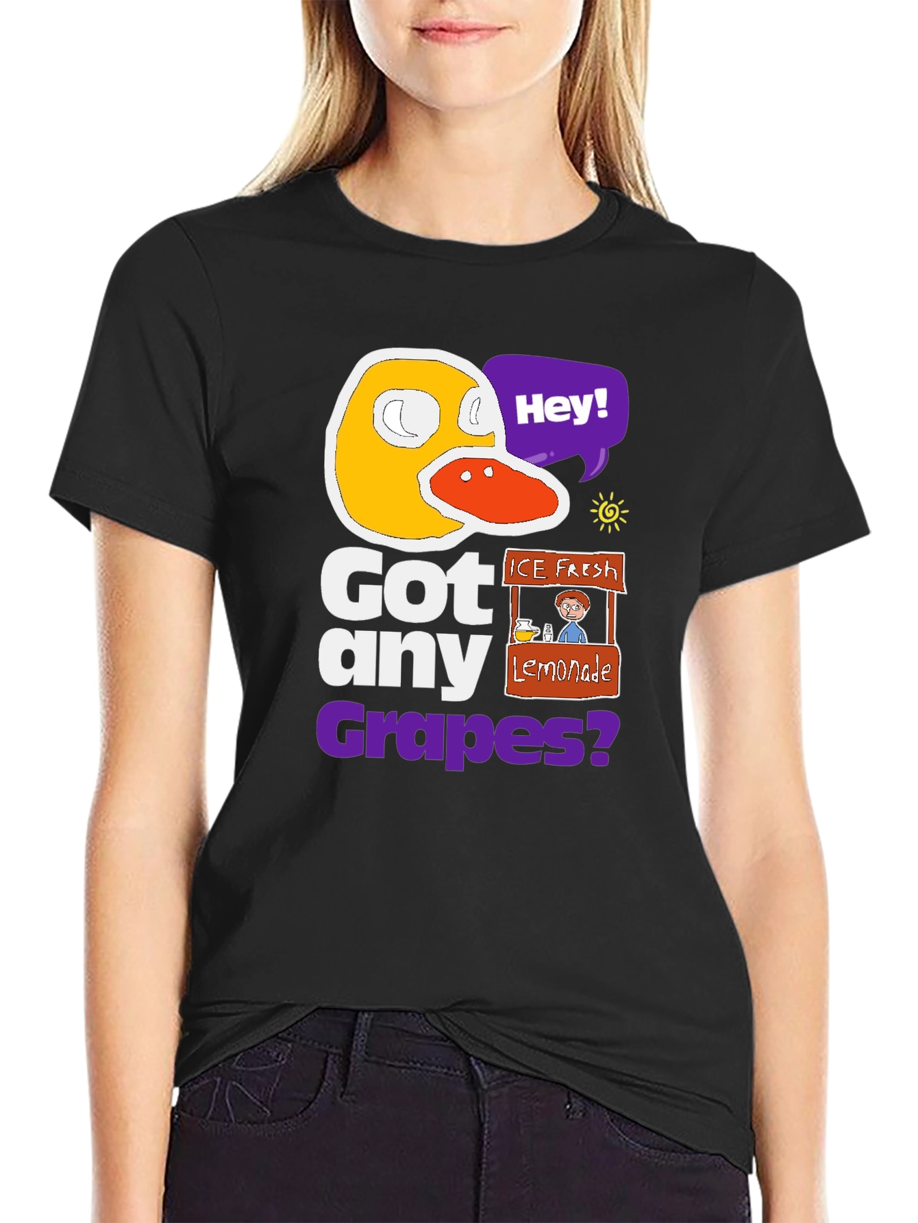 Got Any Grapes T-Shirt - Funny Duck Design