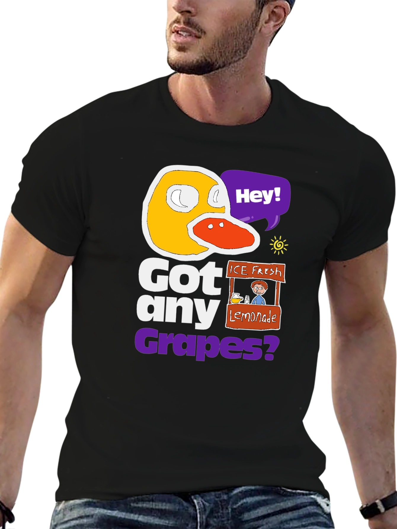 Got Any Grapes T-Shirt - Funny Duck Design