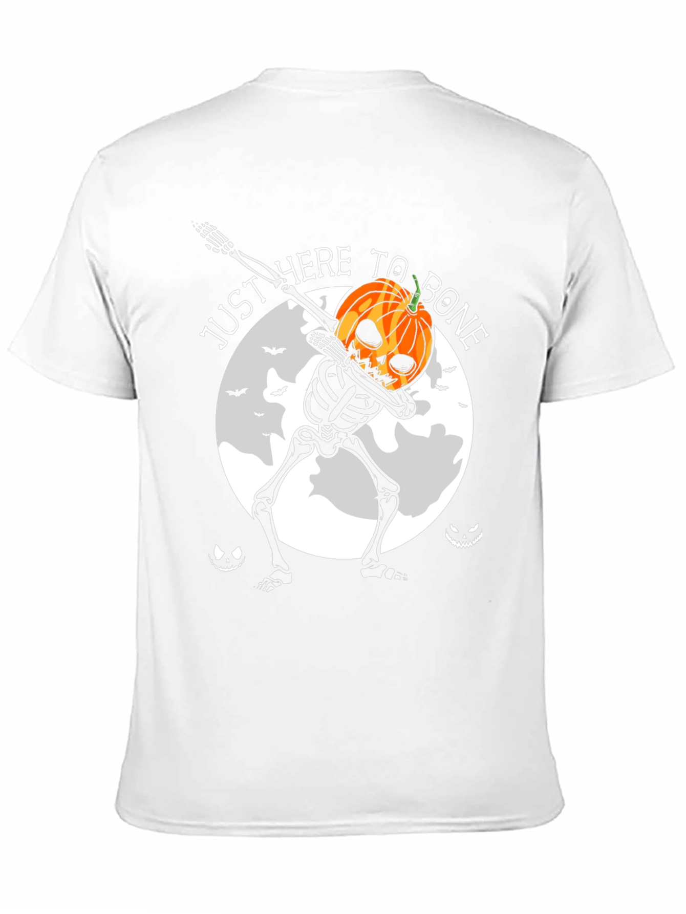 Halloween Pumpkin Skeleton Dab T-Shirt