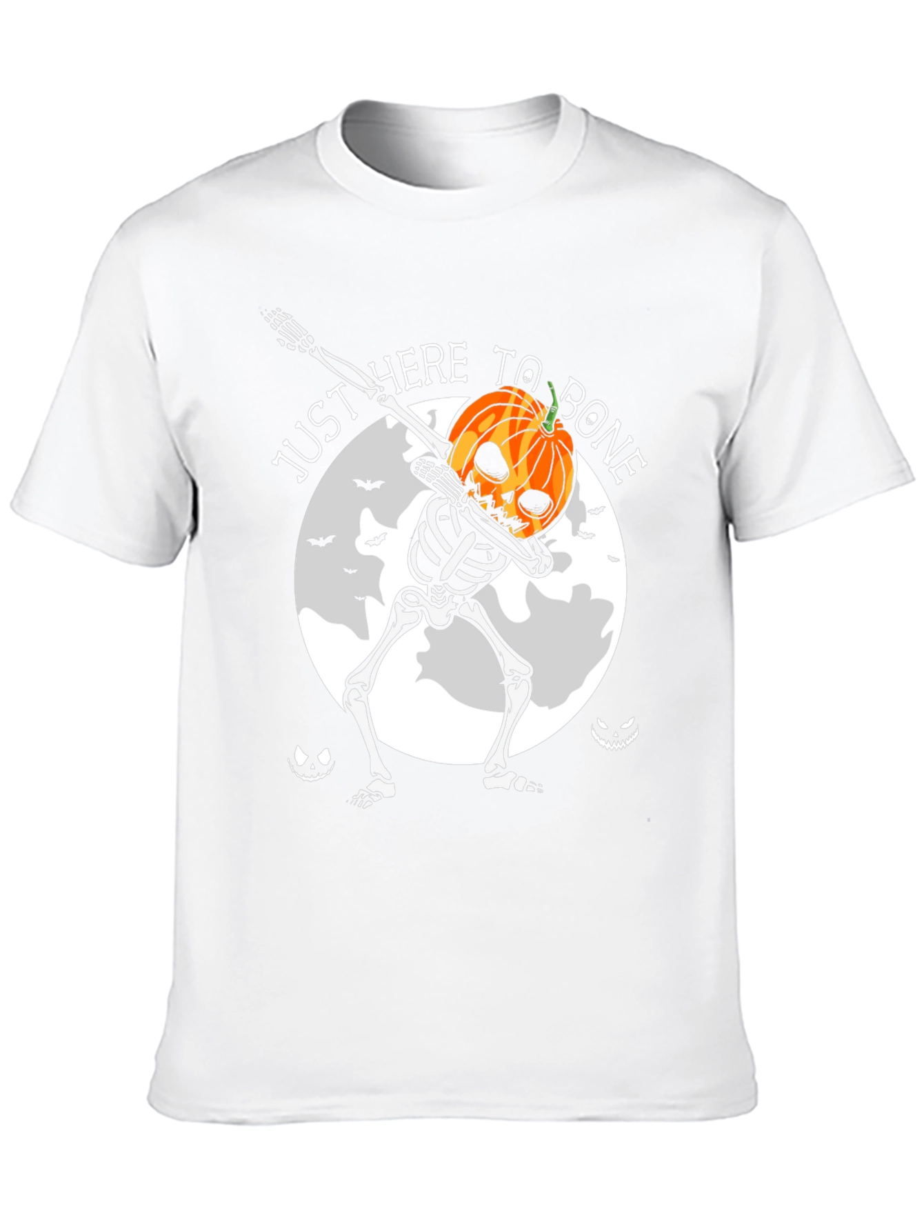 Halloween Pumpkin Skeleton Dab T-Shirt
