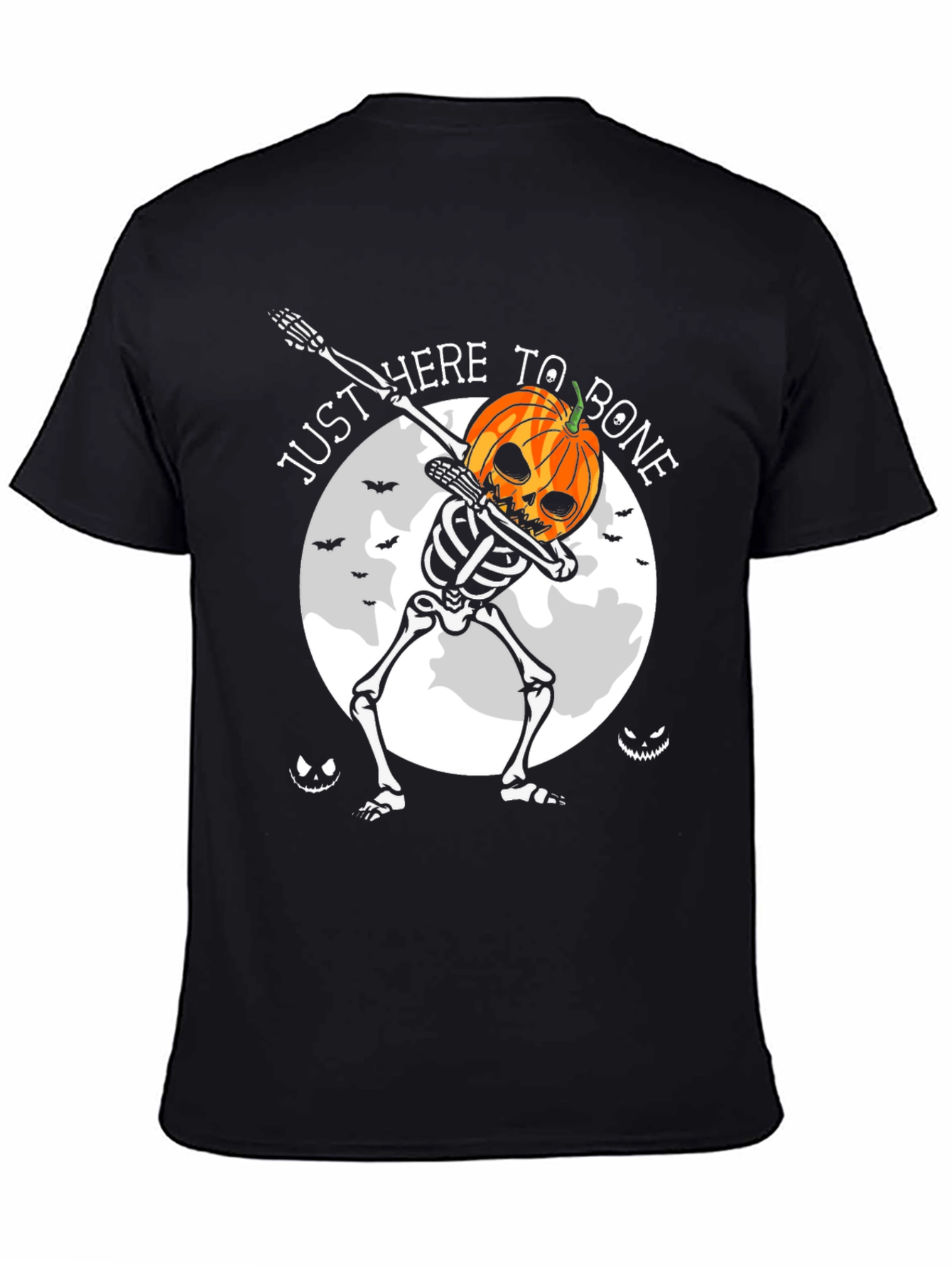 Halloween Pumpkin Skeleton Dab T-Shirt
