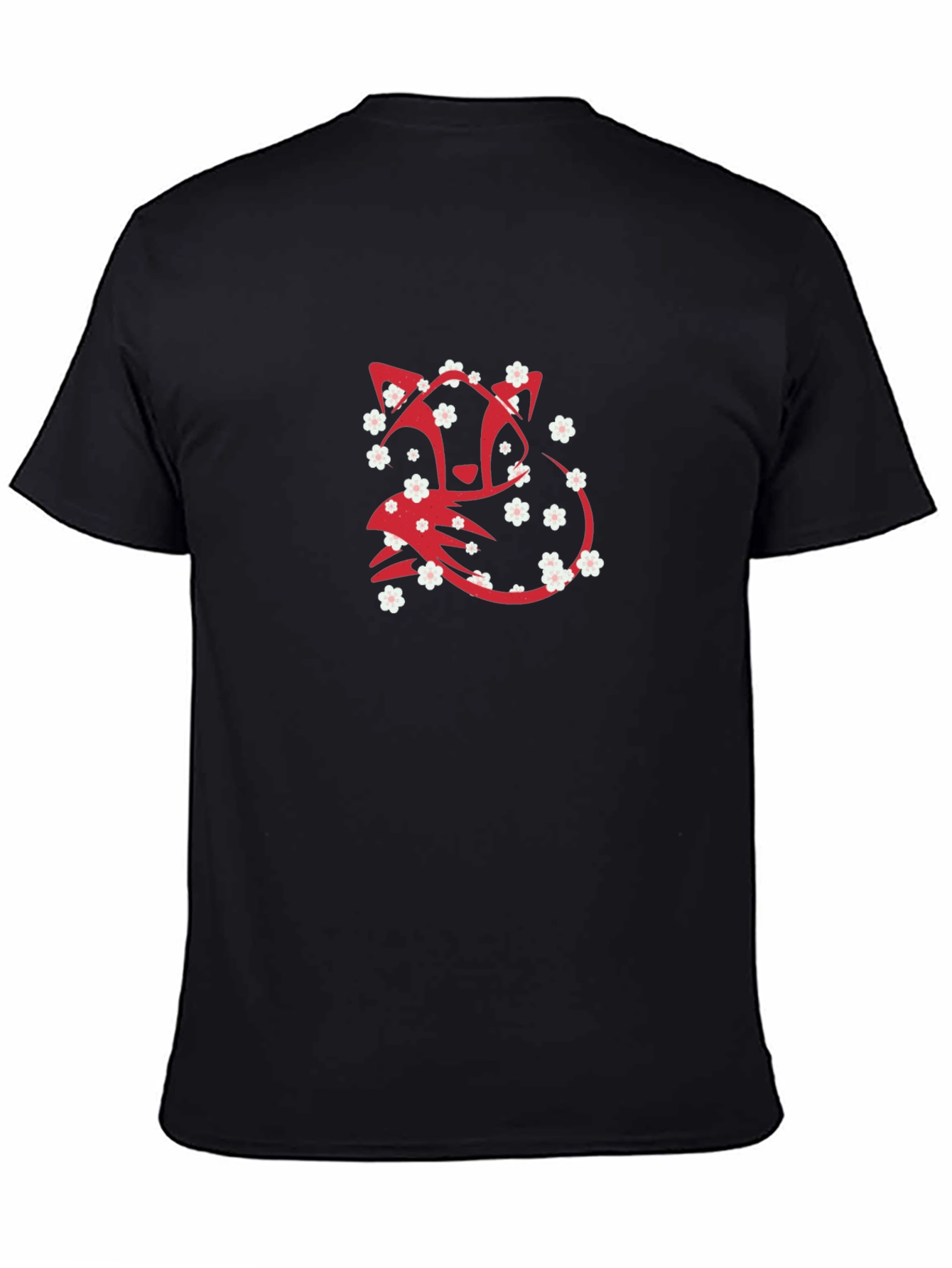 Floral Fox Graphic Tee - Stylish Comfort