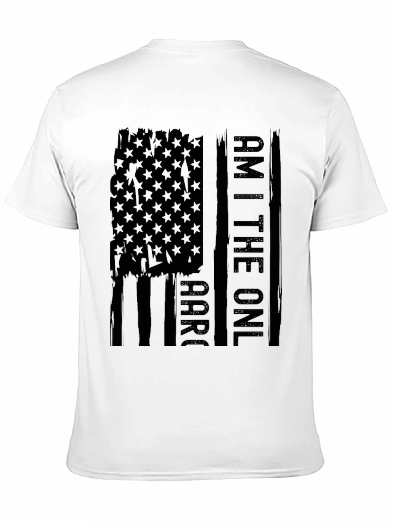 Am the One T-Shirt - Distressed American Flag Design