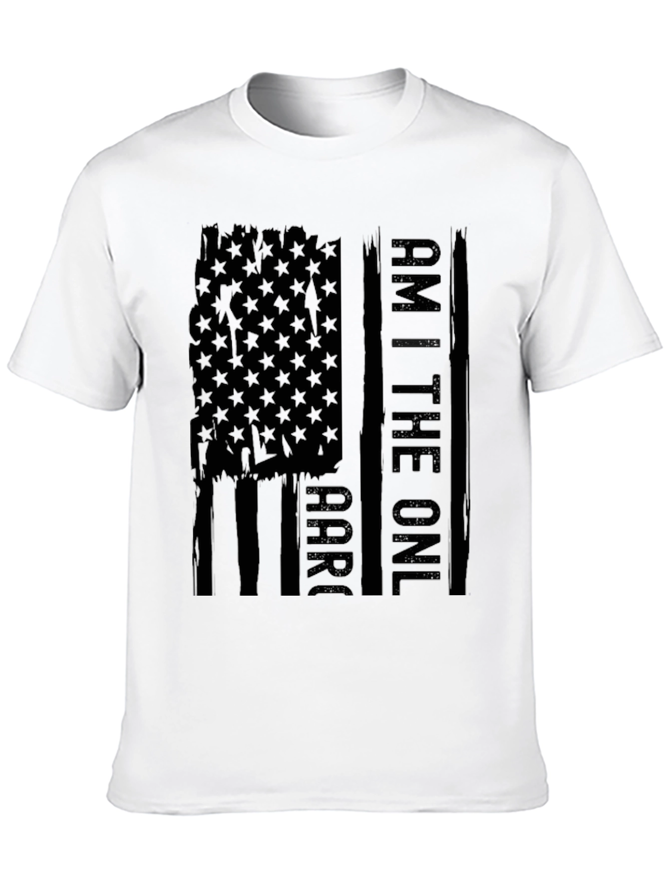 Am the One T-Shirt - Distressed American Flag Design