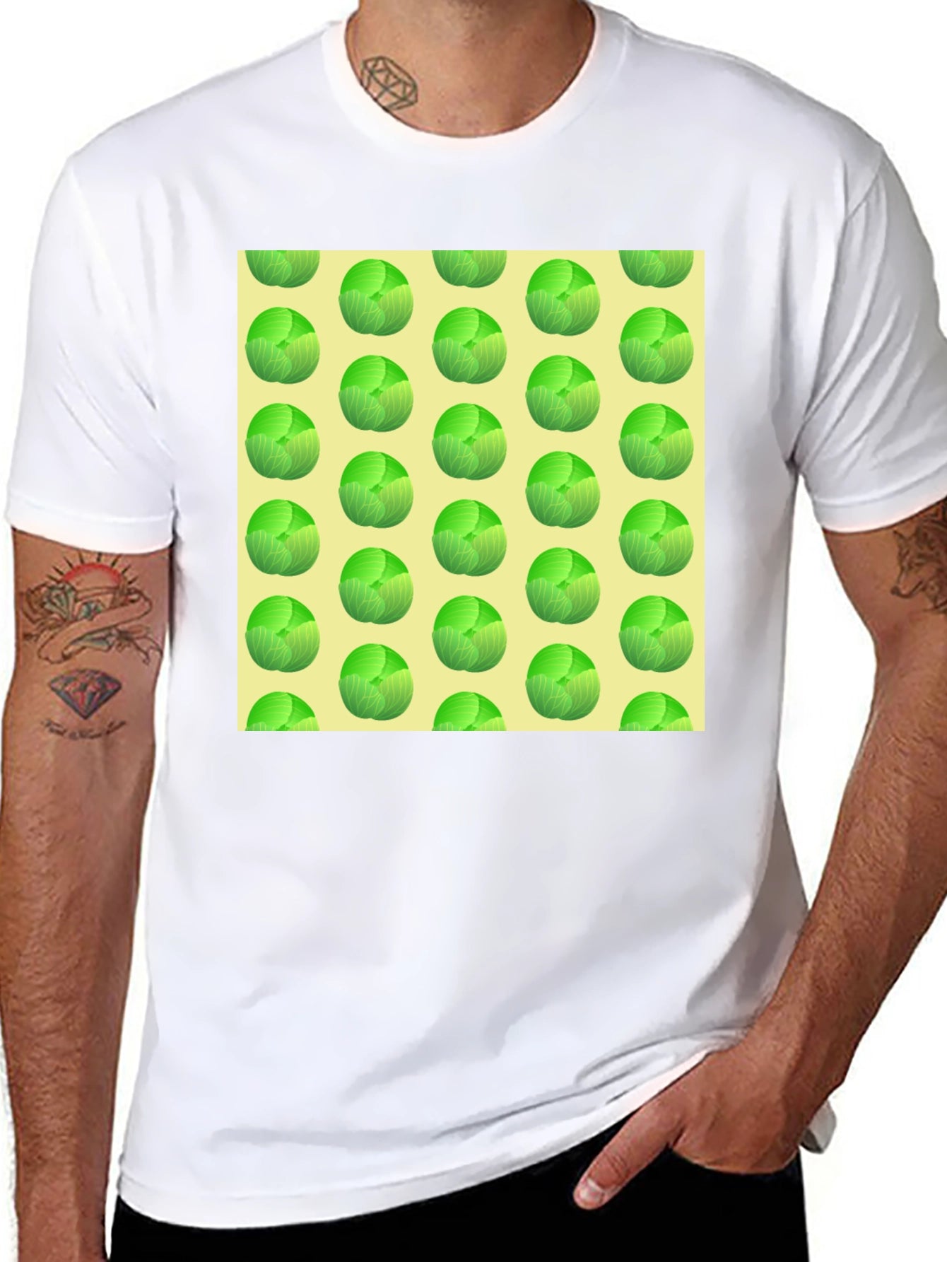 Cabbage Pattern T-Shirt