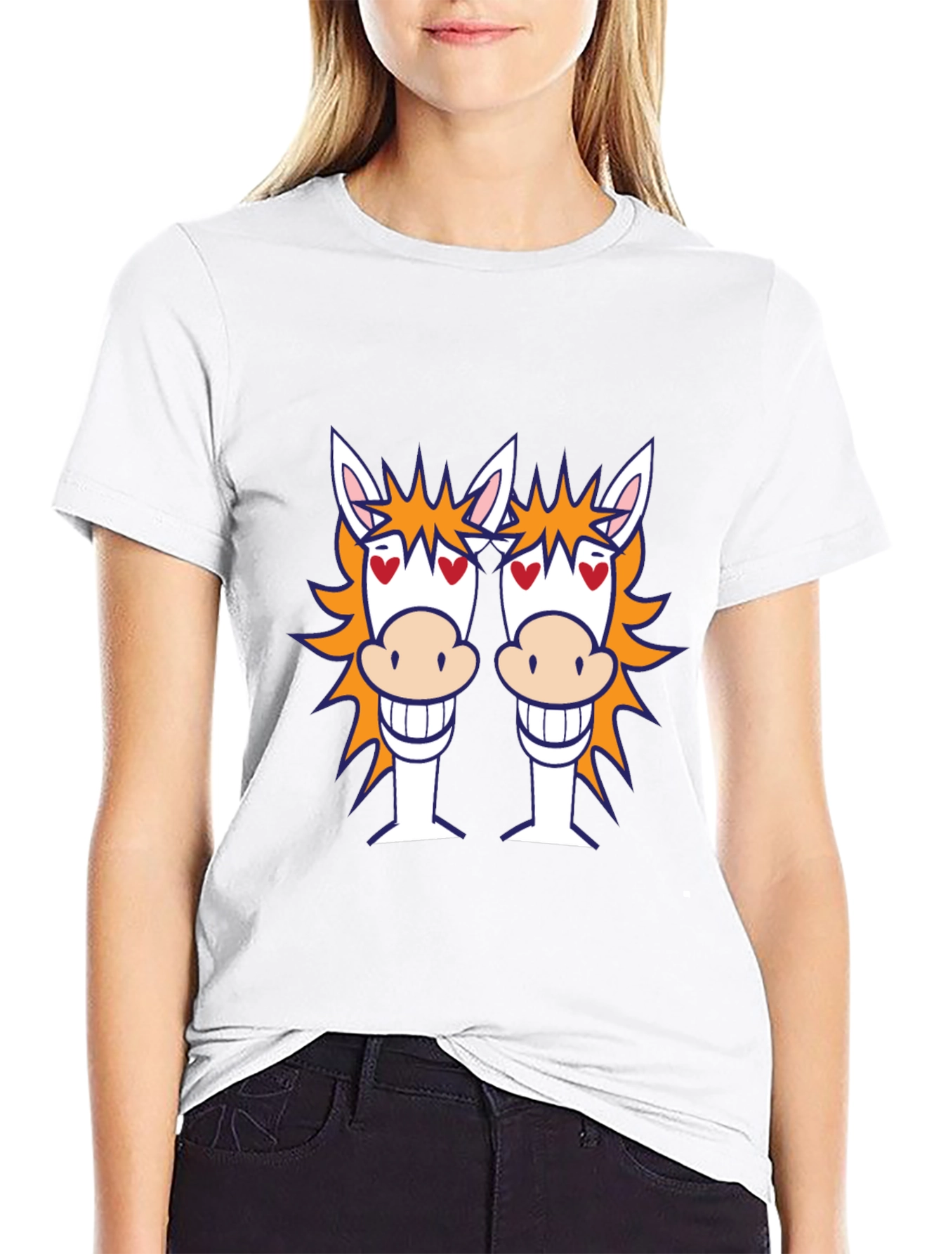 Horse T-Shirt: Fun Cartoon Graphic Tee