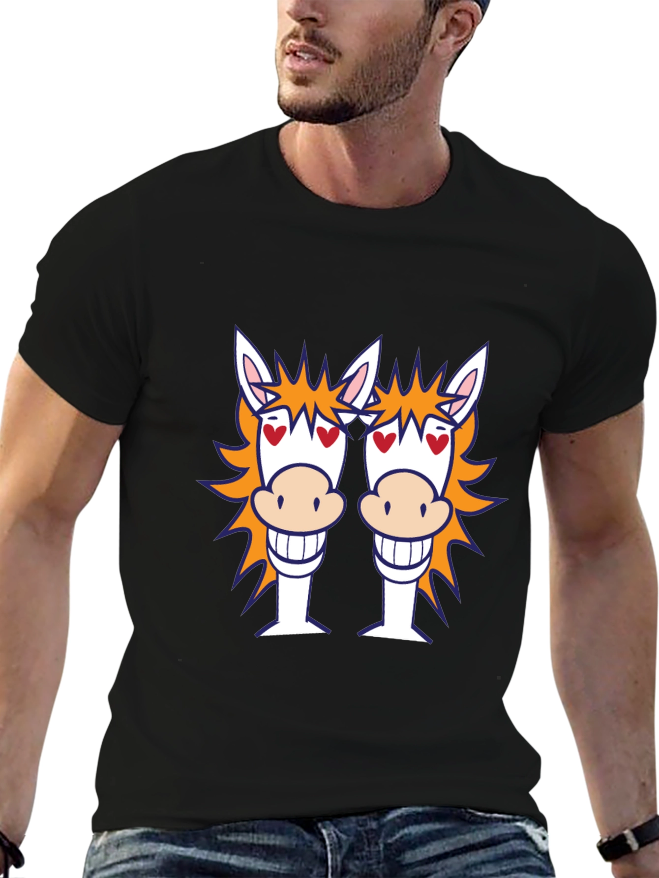 Horse T-Shirt: Fun Cartoon Graphic Tee