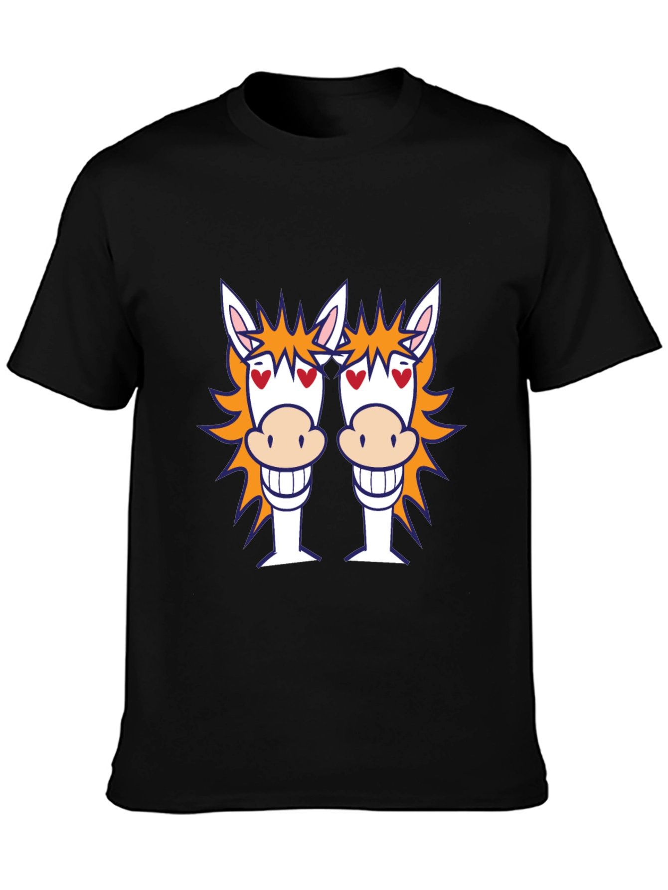 Horse T-Shirt: Fun Cartoon Graphic Tee
