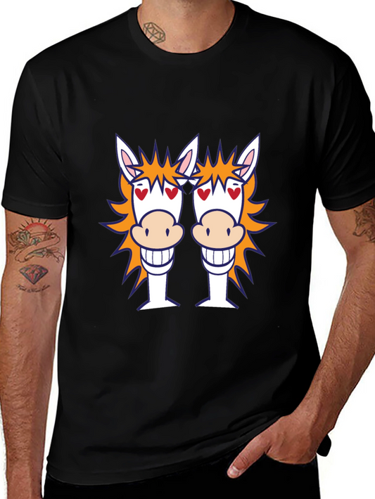 Horse T-Shirt: Fun Cartoon Graphic Tee