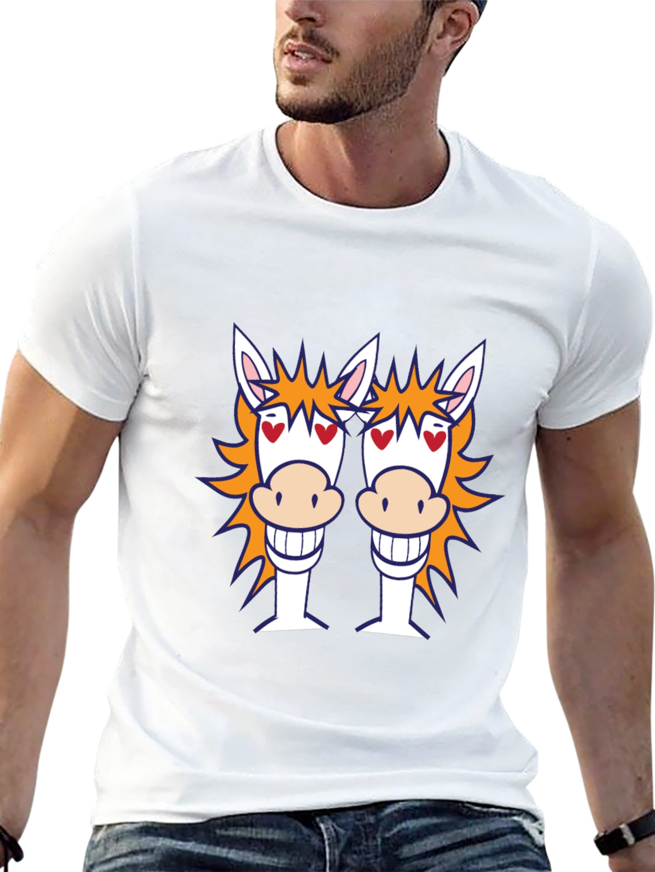 Horse T-Shirt: Fun Cartoon Graphic Tee