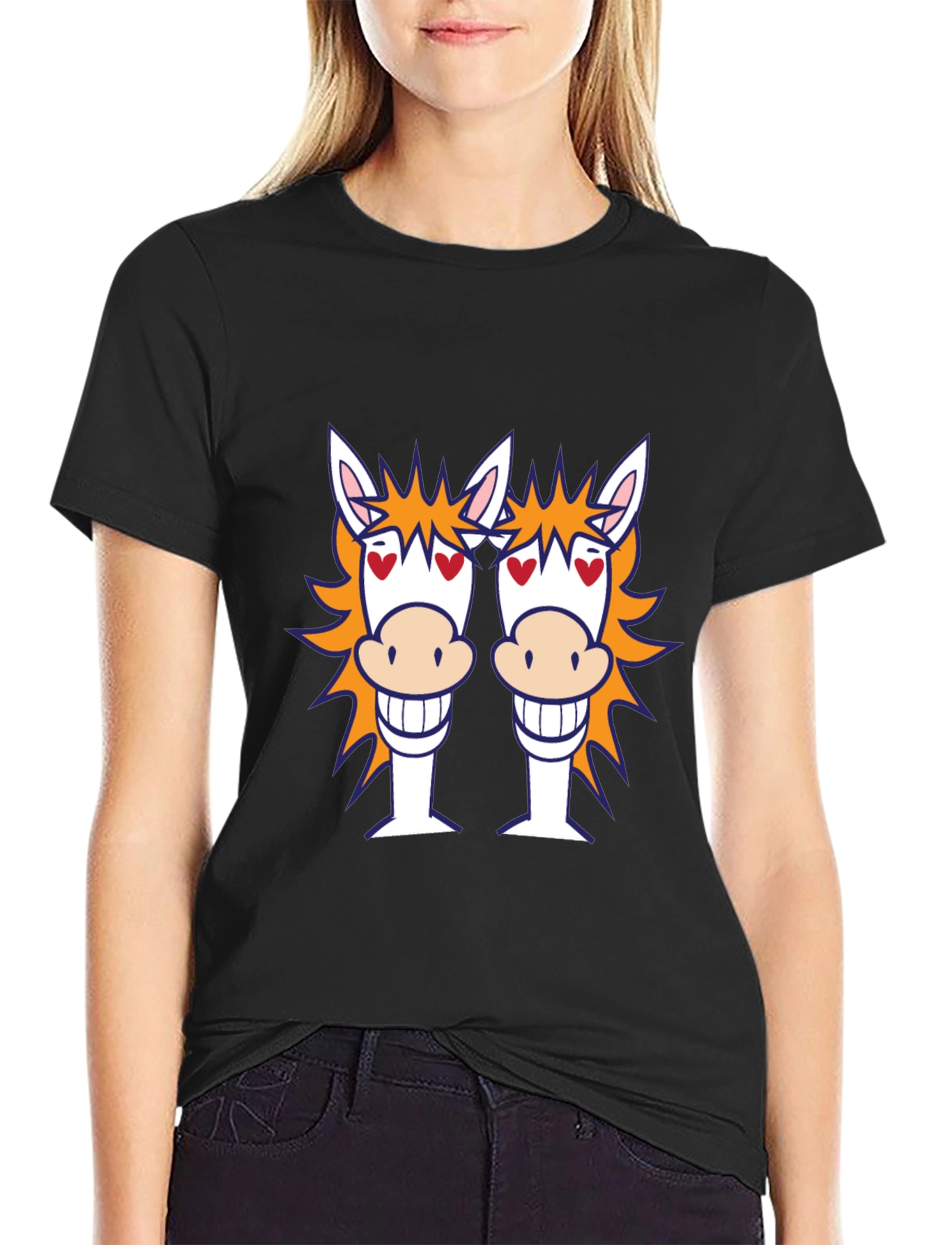Horse T-Shirt: Fun Cartoon Graphic Tee