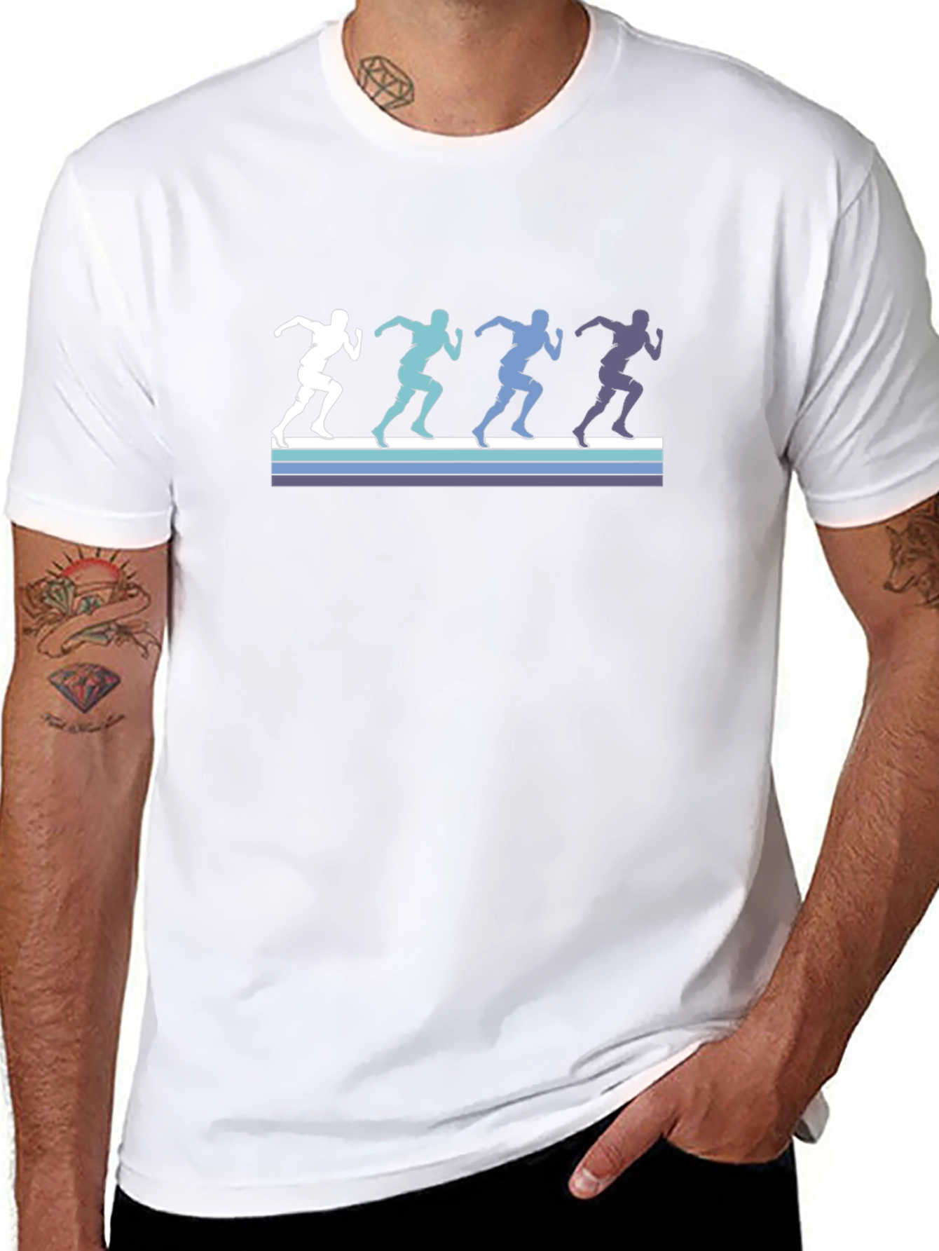 Retro Runner Silhouette Graphic Tee