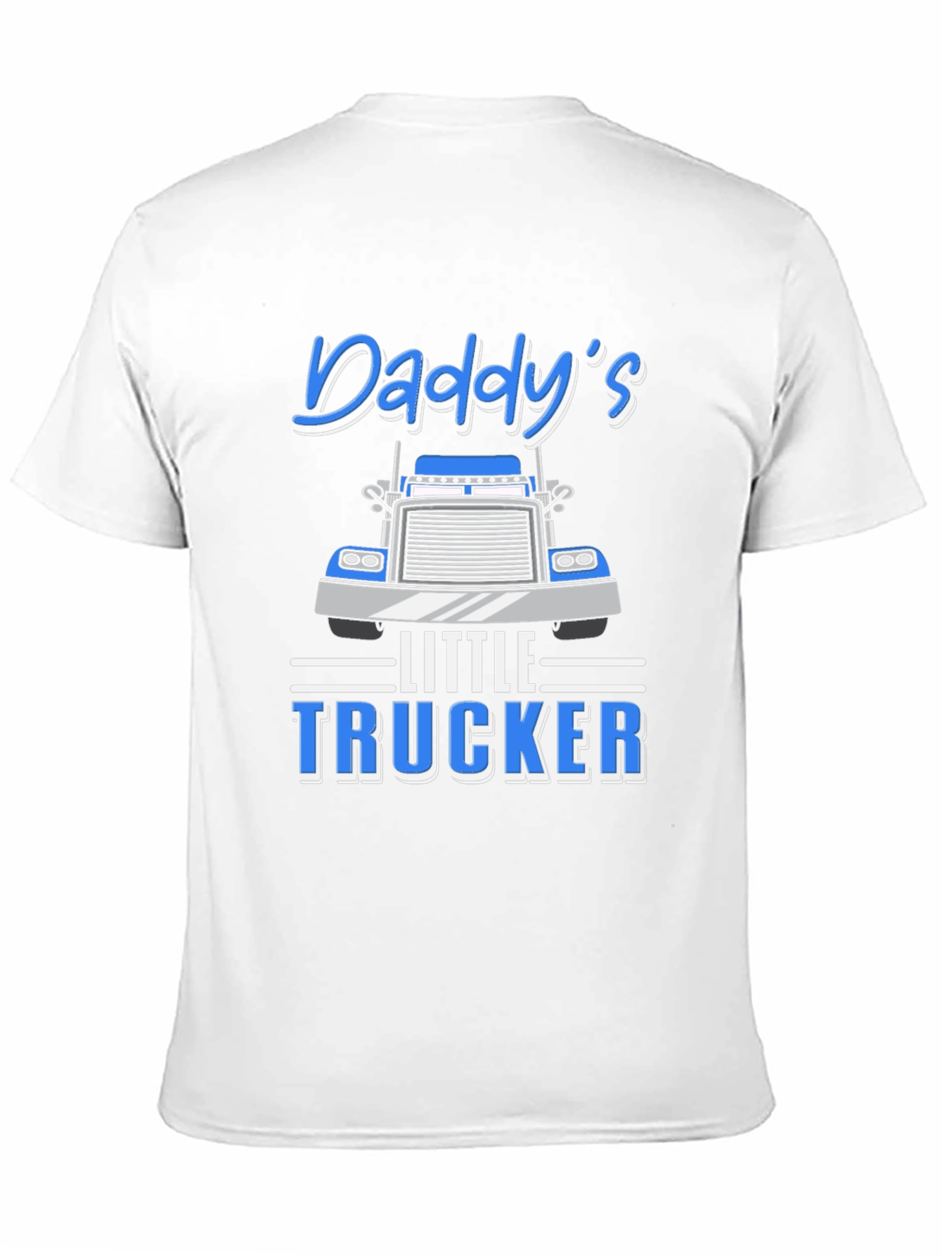 Daddys Little Trucker Black Graphic T-Shirt